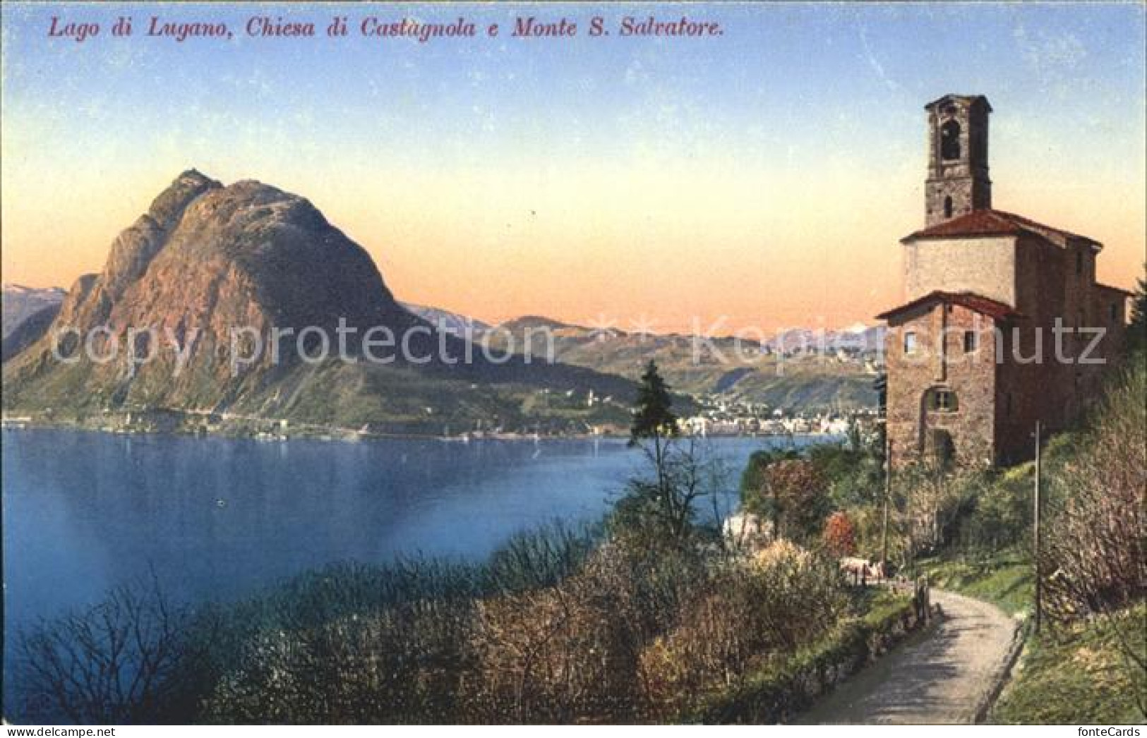 11669507 Castagnola-Cassarate Chiesa Lago E Monte S. Salvatore Castagnola-Cassar - Other & Unclassified