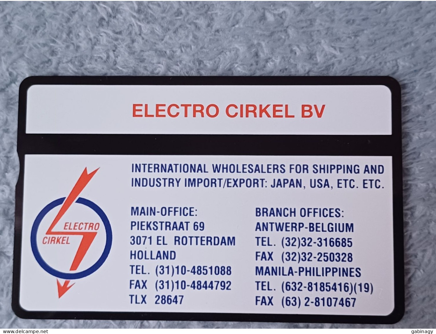 NETHERLANDS - RCZ434.02 - Electro Cirkel Bv International Wholesalers - 1.000EX. - Privé