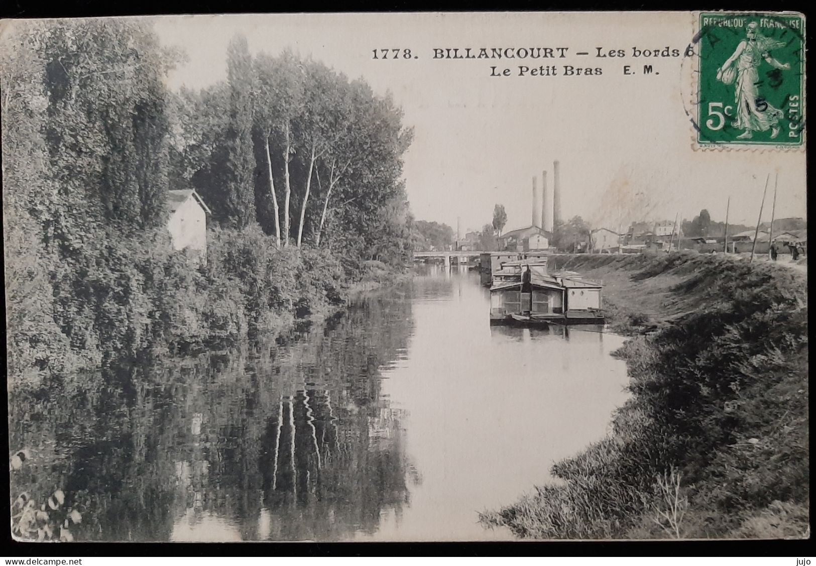 92 - BILLANCOURT - Les Bords De La Seine - Le Petit Bras - Boulogne Billancourt