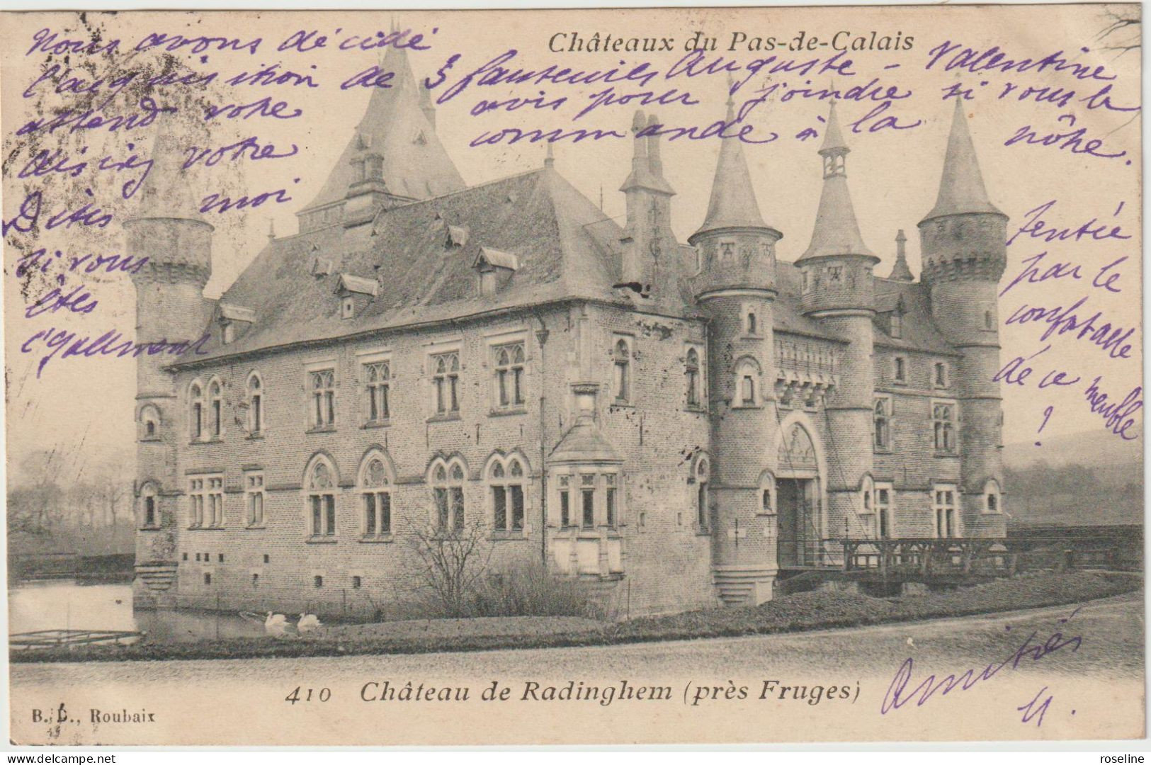 62  RADINGHEM - Chateau - CPA  N/B 9x14 BE - Sonstige & Ohne Zuordnung