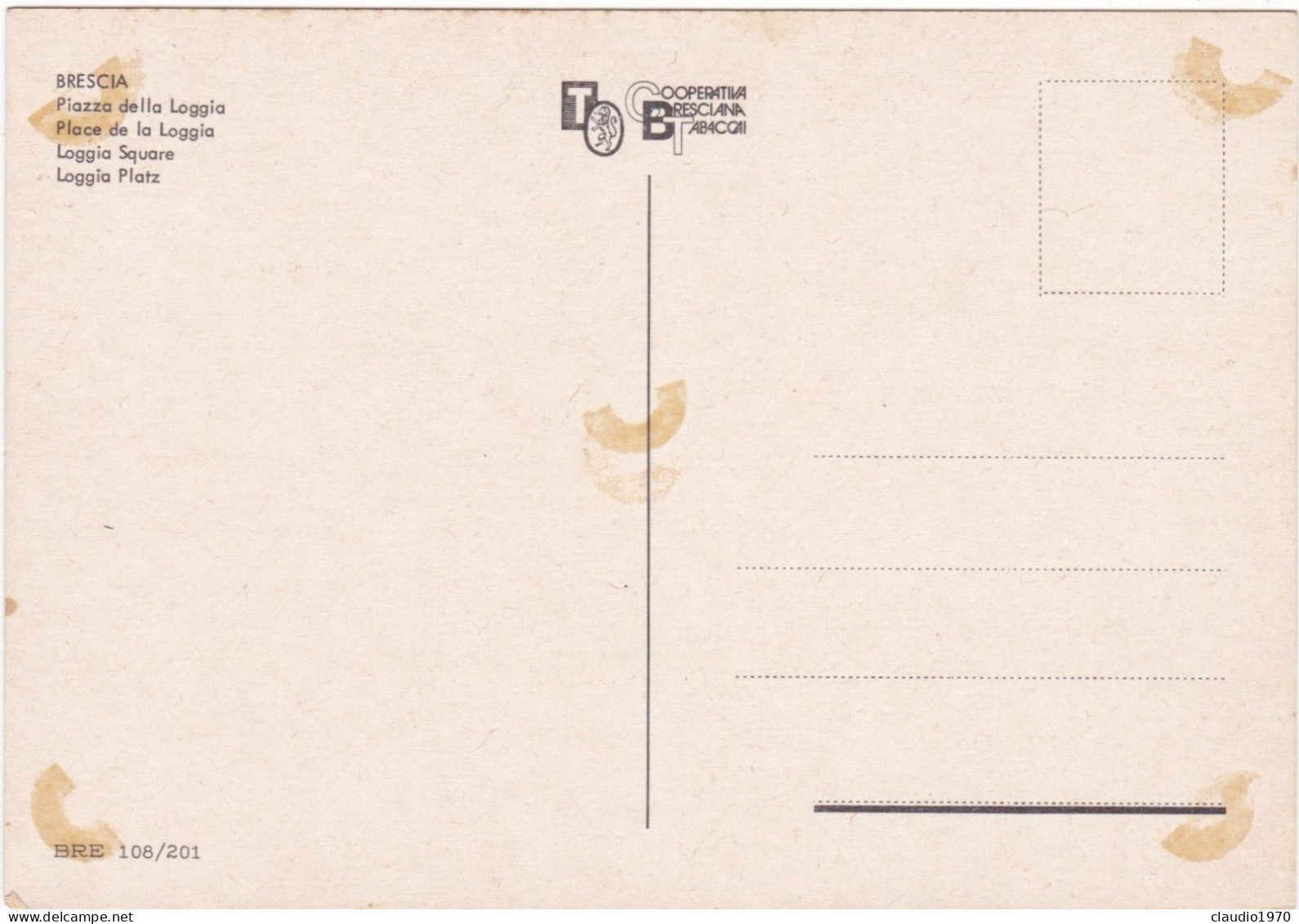 BRESCIA - CARTOLINA - BRESCIA NON VIAGGIATA - Brescia