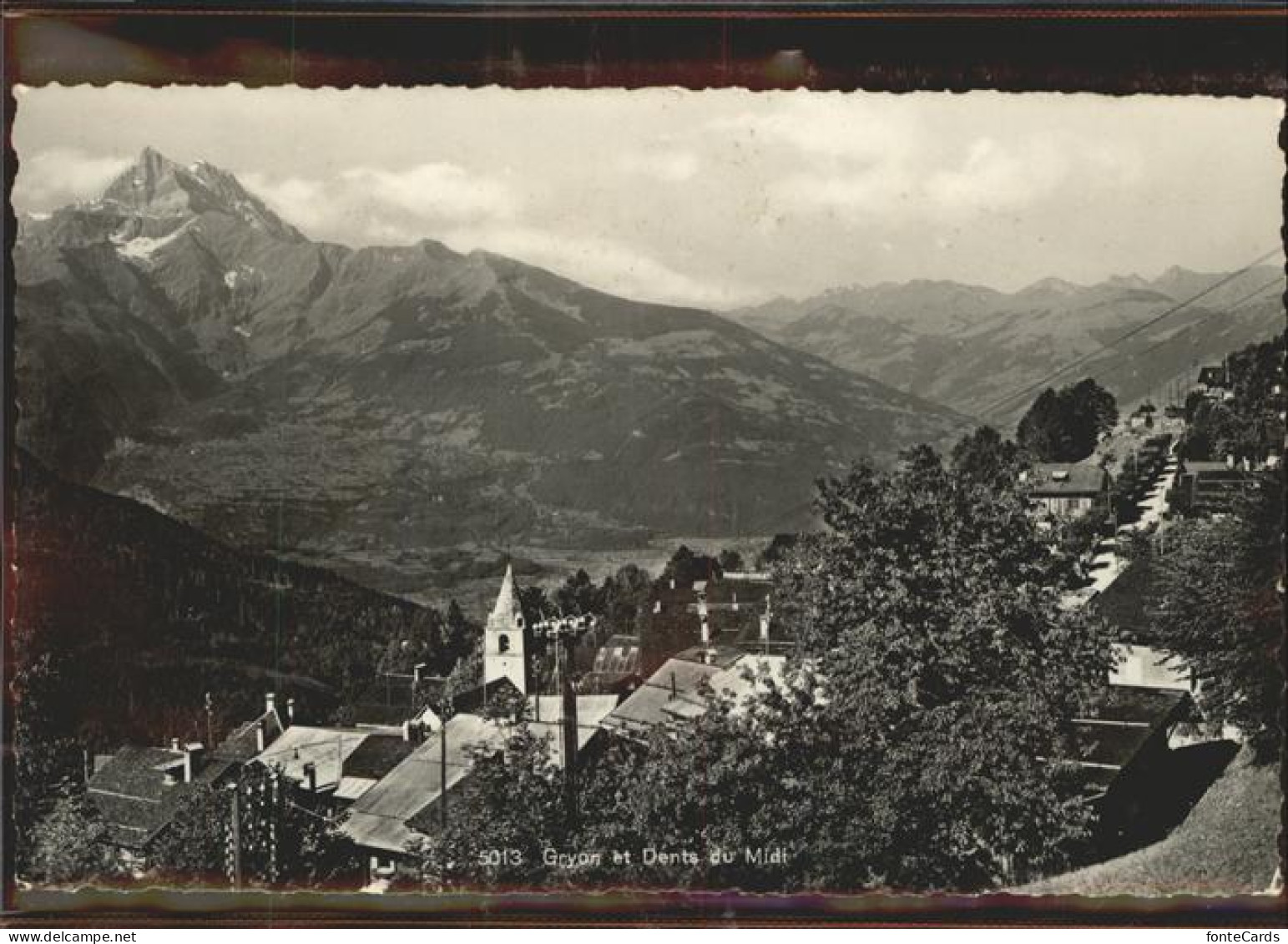 11305185 Gryon Vue Partielle Et Dents Du Midi Wallis Gryon - Sonstige & Ohne Zuordnung