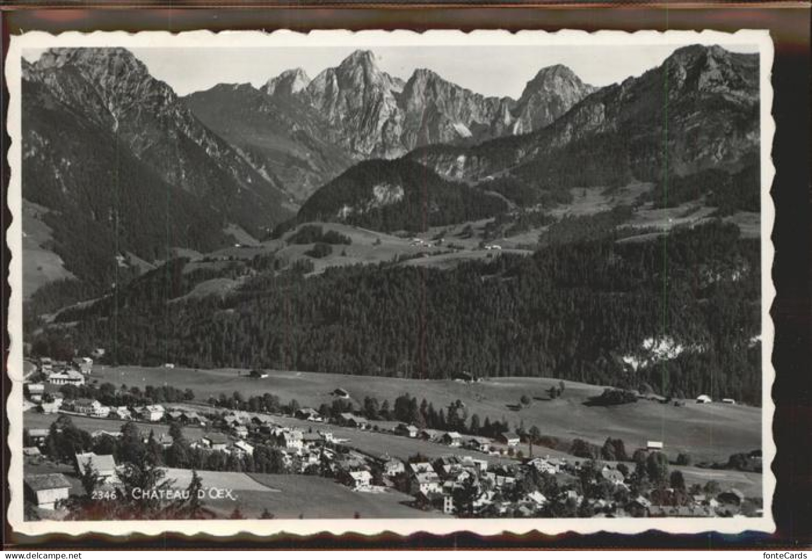 11305181 Chateau-d Oex Teilansicht Waadtlaender Alpen Chateau-d Oex - Sonstige & Ohne Zuordnung