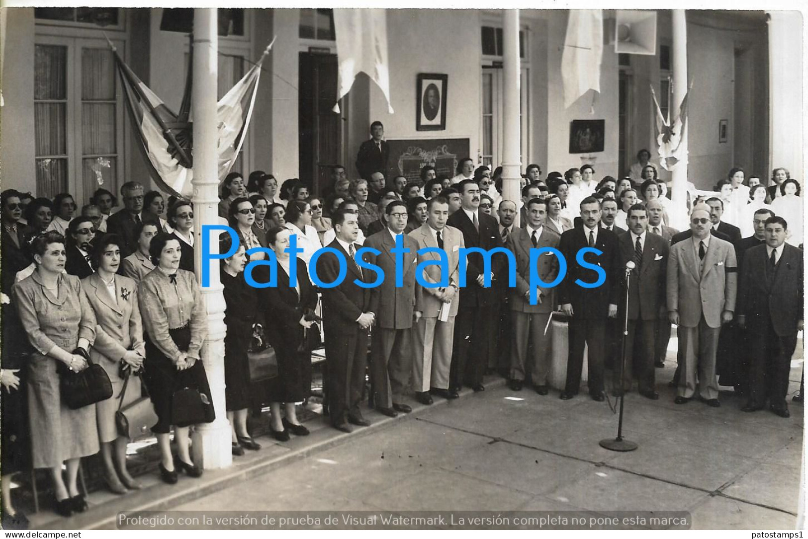 229146 ARGENTINA TUCUMAN GOBERNADOR FERNANDO RIERA 1951 & PEOPLE 18.5 X 12 CM PHOTO NO POSTCARD - Argentinien