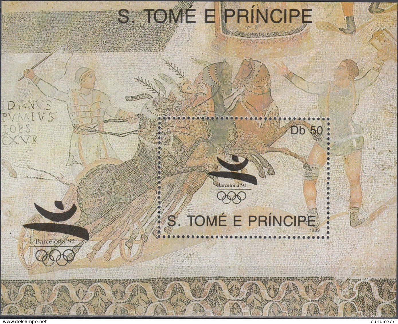 Sto. Tome & Principe 1989 - Olympic Games Barcelona 92 Gold Mnh** - Summer 1992: Barcelona