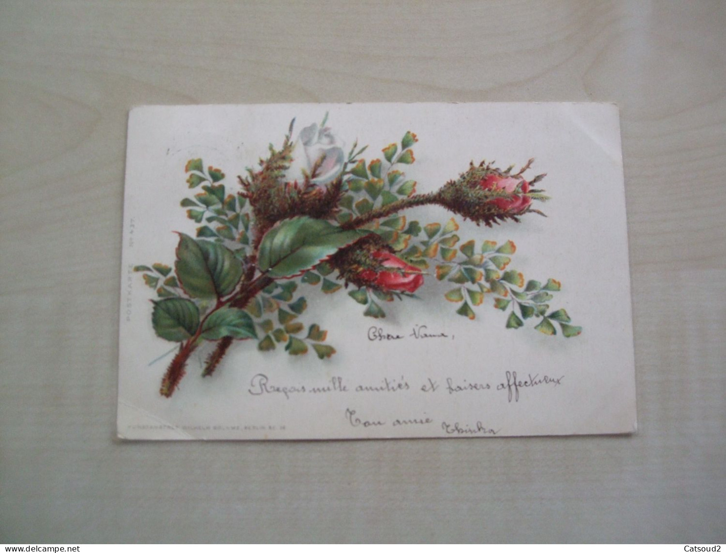 Carte Postale Ancienne 1900 ROSES - Fleurs