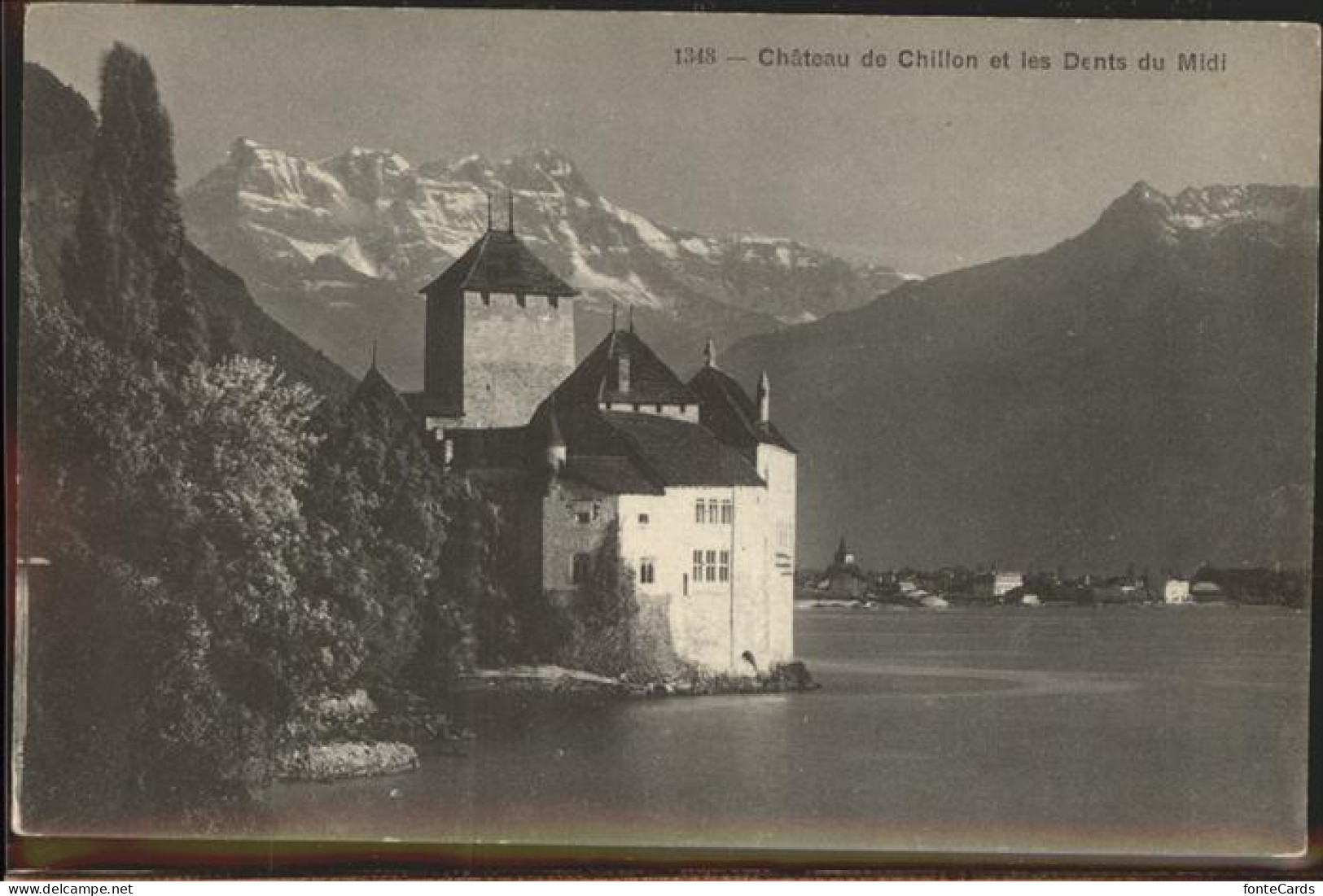 11305002 Chillon Chateau De Chillon Et Dents Du Midi Wallis Genfer See Montreux - Other & Unclassified