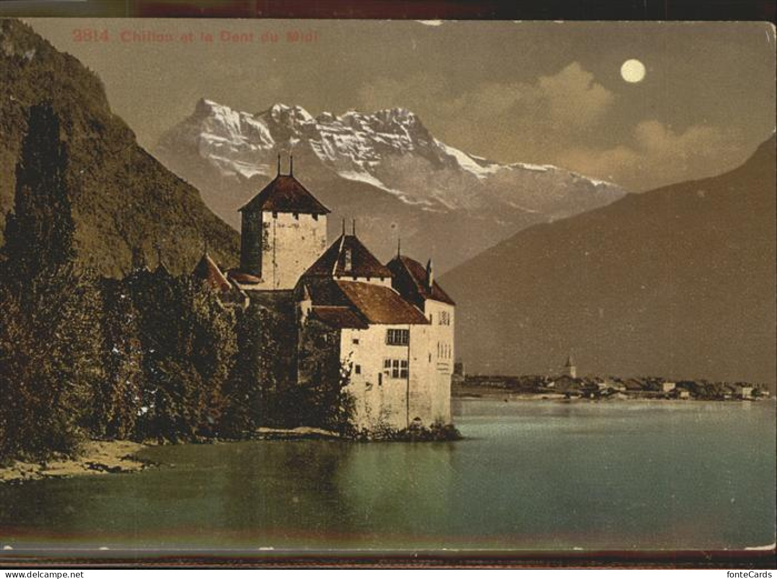 11304987 Chillon Chateau De Chillon Et Dents Du Midi Wallis Genfer See Montreux - Autres & Non Classés