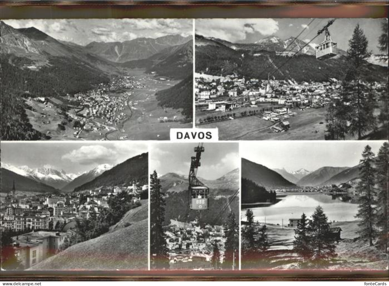 11304971 Davos GR Panorama Seilbahn See Davos - Autres & Non Classés