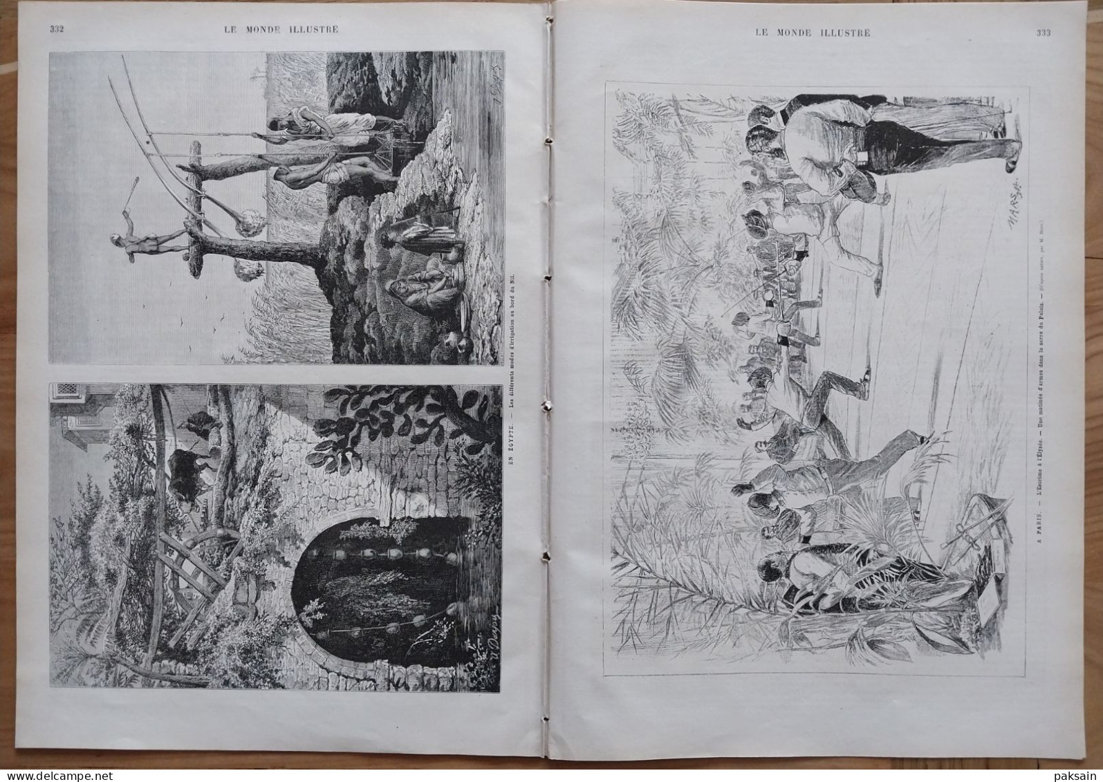 Le Monde illustré 1882 Escrime à Paris - Russie / Cavalcade à Berne Suisse / irrigation Egypte