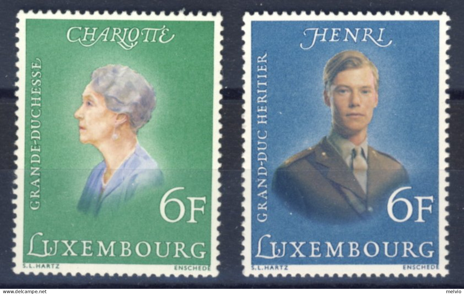 1976-Lussemburgo (MNH=**) Serie Due Valori Reali - Sonstige & Ohne Zuordnung