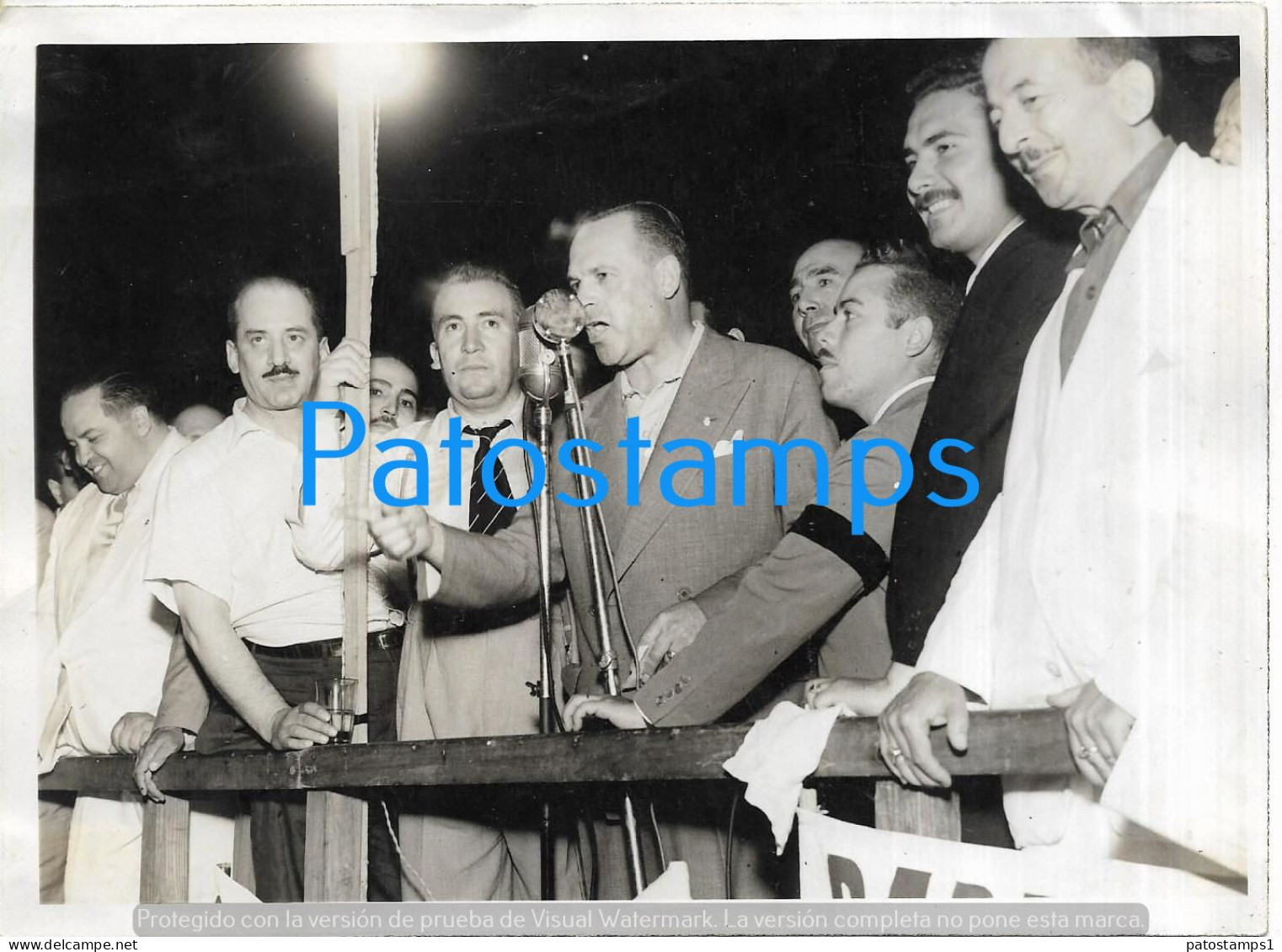 229168 ARGENTINA TUCUMAN GOBERNADOR FERNANDO RIERA 1951 CLAUSURA CAMPAÑA 18 X 13 CM PHOTO NO POSTCARD - Argentinië