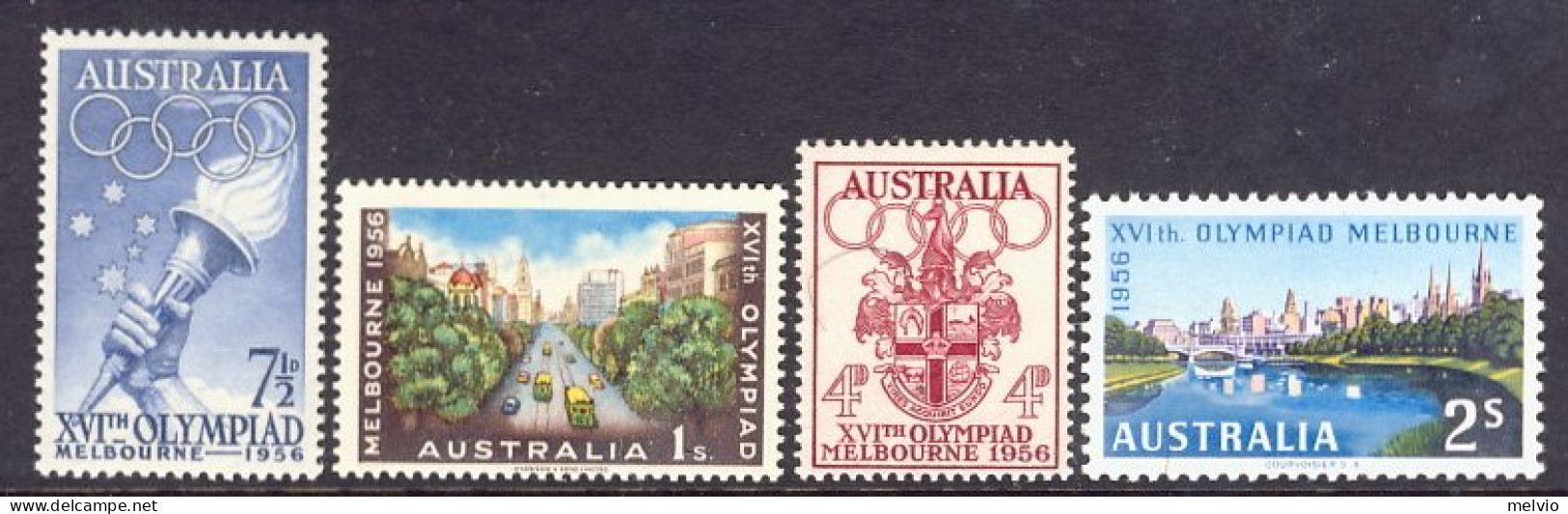 1956-Australia (MNH=**) S.4v." Olimpiadi Di Melbourne" - Andere & Zonder Classificatie