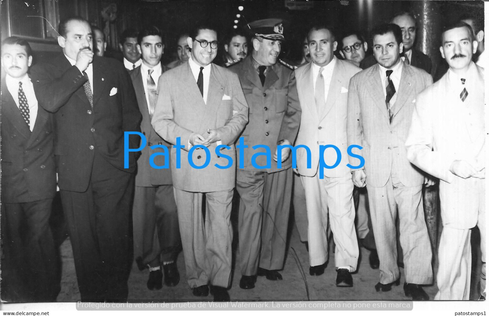 229169 ARGENTINA TUCUMAN GOBERNADOR FERNANDO RIERA 1951 ALMIRANTE GARCIA & MINISTRO MARINA 18.5 X 11.5 PHOTO NO POSTCARD - Argentinië