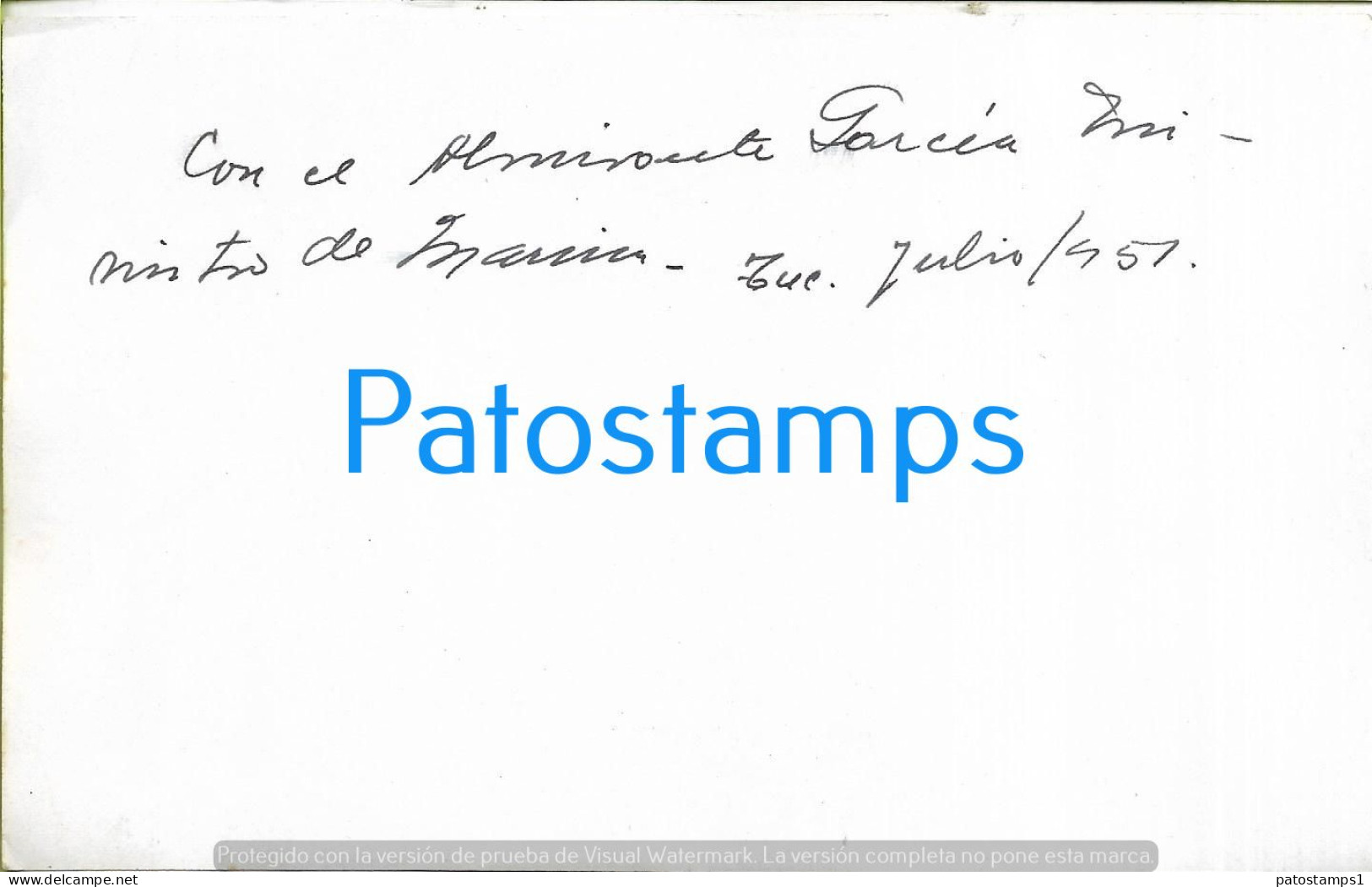 229169 ARGENTINA TUCUMAN GOBERNADOR FERNANDO RIERA 1951 ALMIRANTE GARCIA & MINISTRO MARINA 18.5 X 11.5 PHOTO NO POSTCARD - Argentinië