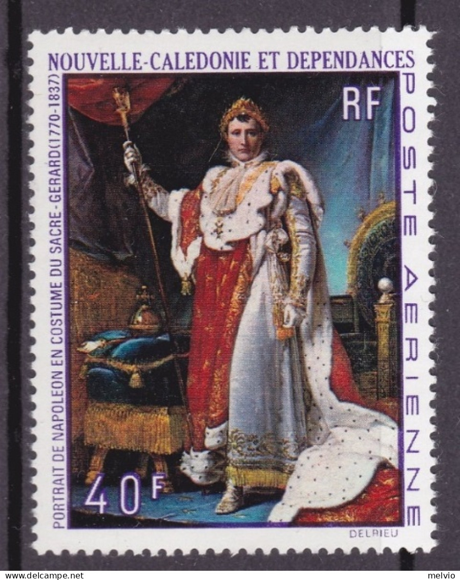 1969-Nuova Caledonia (MNH=**)posta Aerea S.1v."200 Anniversario Nascita Di Napol - Nuovi