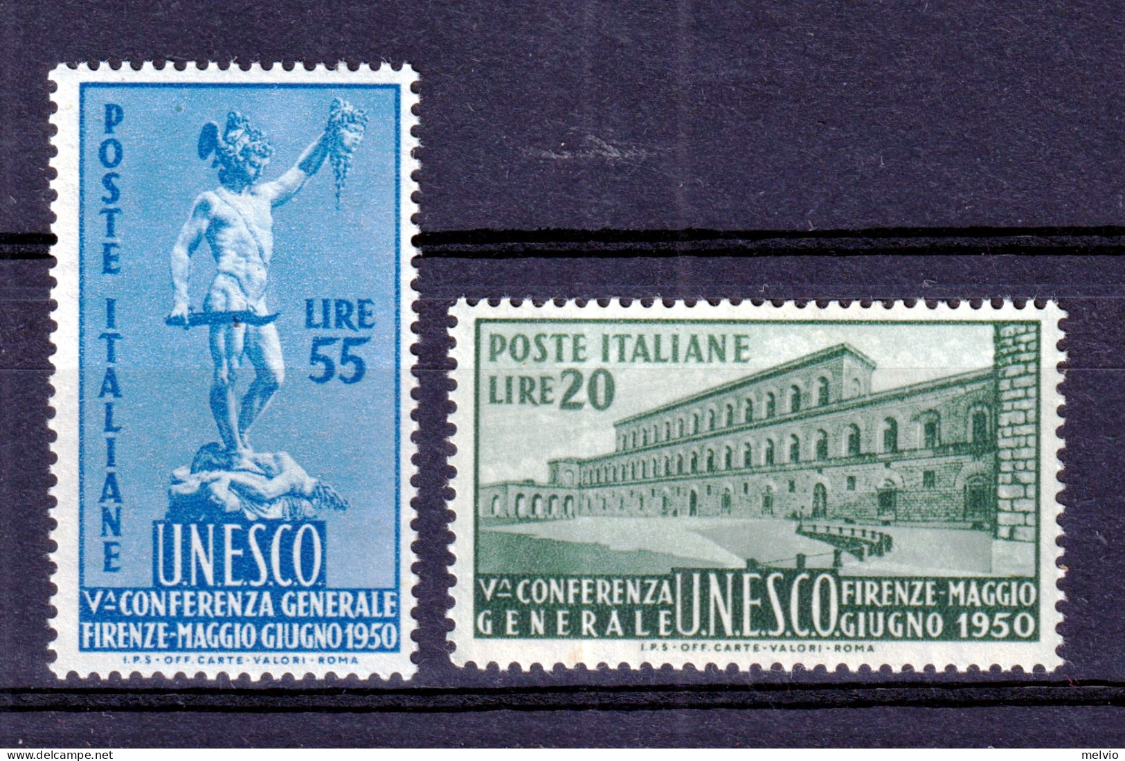 1950-(MNH=**) UNESCO Serie Completa Nuova Gomma Originale Ed Integra - 1946-60: Nieuw/plakker