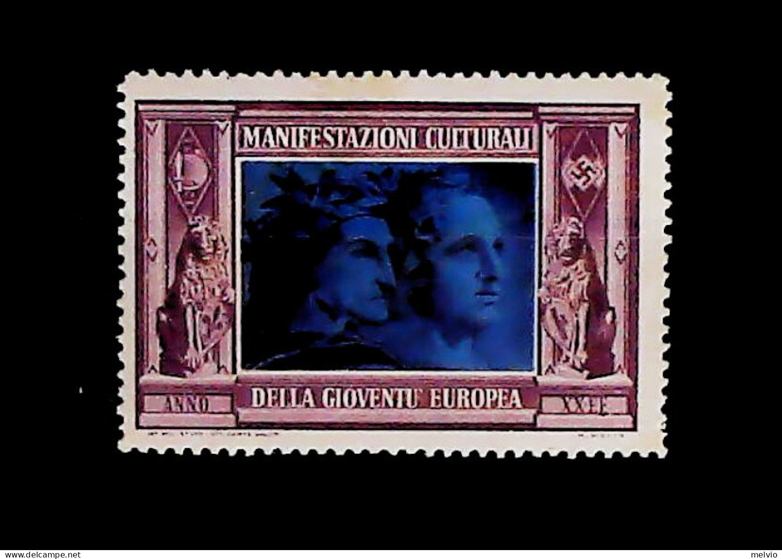 1944-Italia (MNH=**) Manifestazioni Culturali Gioventù Europea Erinnofilo - Erinnophilie