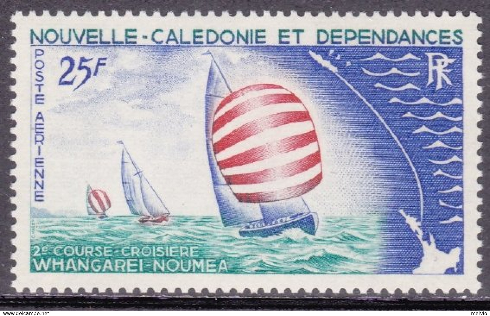 1967-Nuova Caledonia (MNH=**)posta Aerea S.1v."Gara Velica" - Neufs