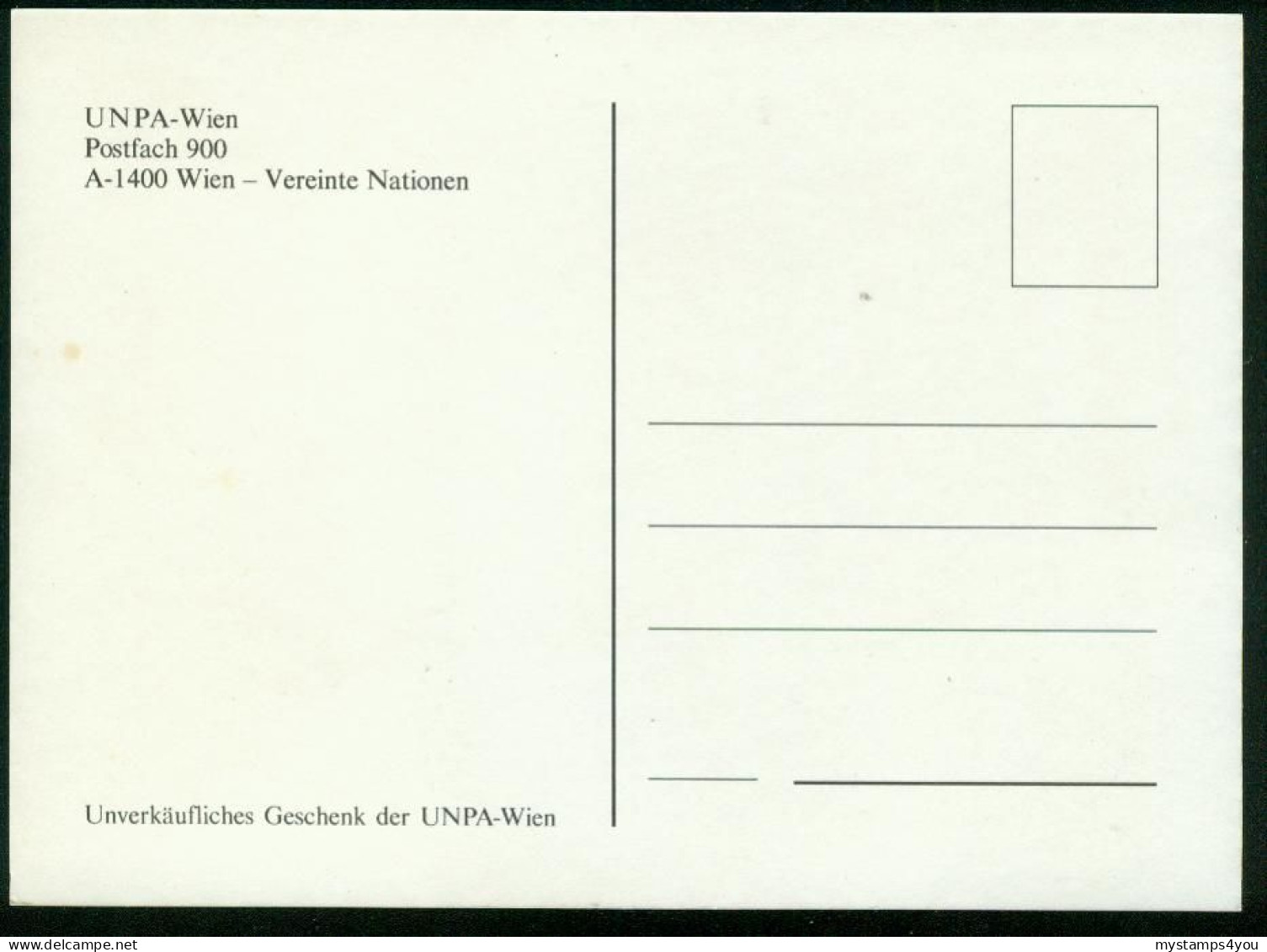 Mk UN New York (UNO) Maximum Card 1989 MiNr 578 | Tenth Anniv Of United Nations Vienna International Centre #max-0078 - Tarjetas – Máxima