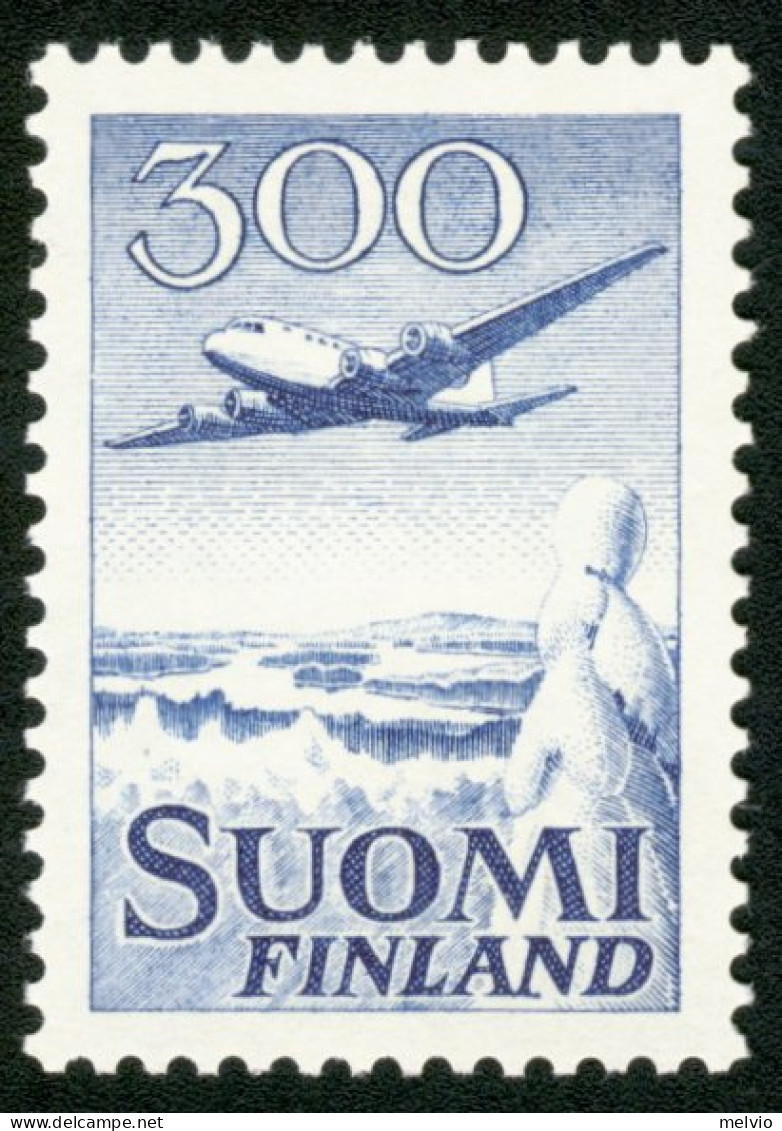 1958-Finlandia (MNH=**) Posta Aerea S.1v."Aereo In Volo"catalogo Unificato Euro  - Sonstige & Ohne Zuordnung