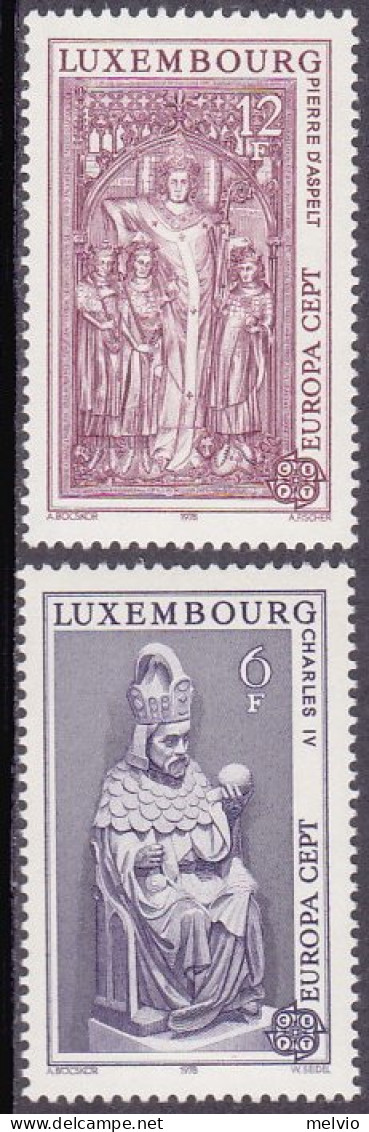 1978-Lussemburgo (MNH=**) S.2v."Europa Cept" - Autres & Non Classés
