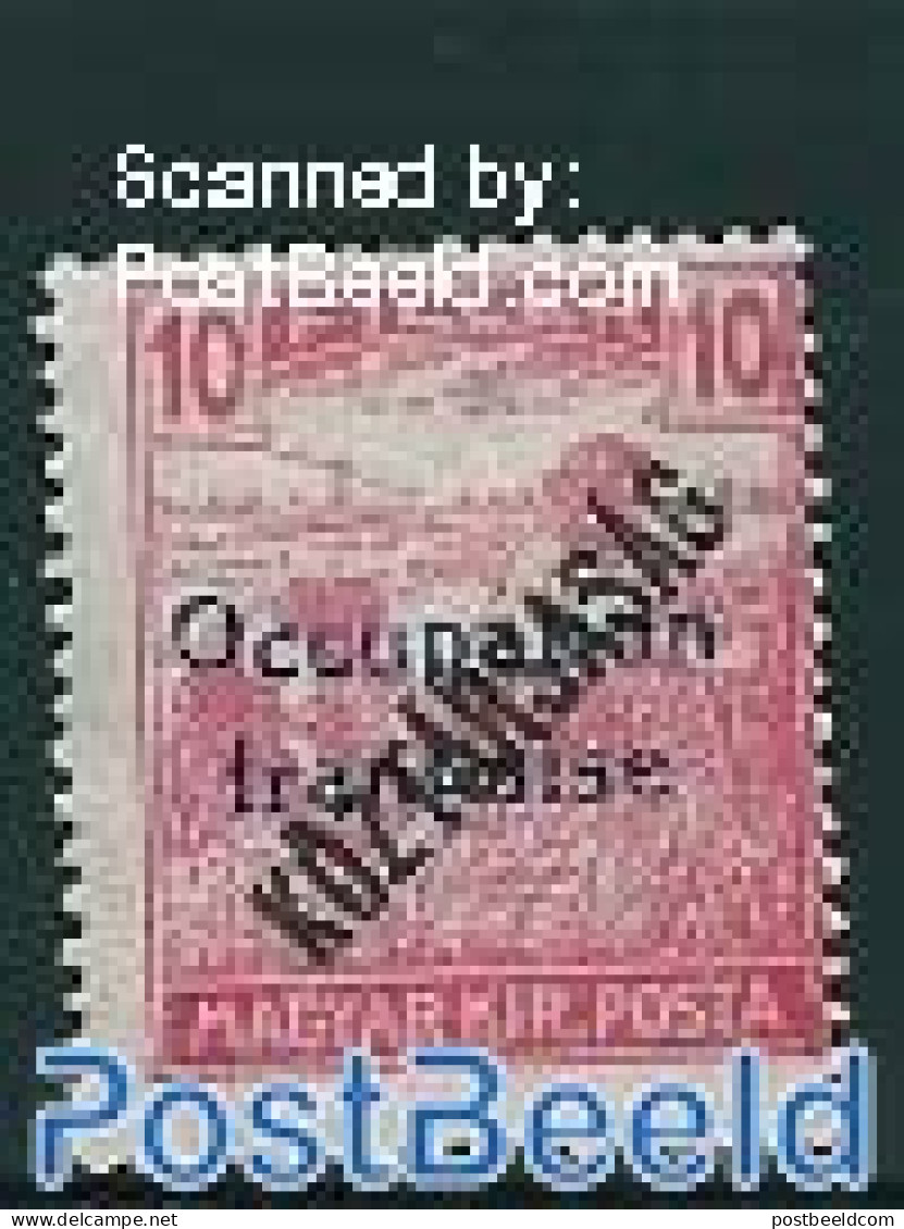 Hungary 1919 Arad, 10f, Stamp Out Of Set, Unused (hinged) - Nuevos