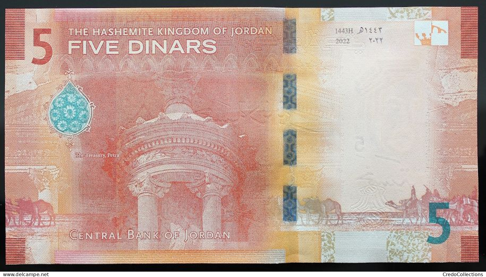 Jordanie - 5 Dinars - 2022 - PICK 40 - NEUF - Jordanië