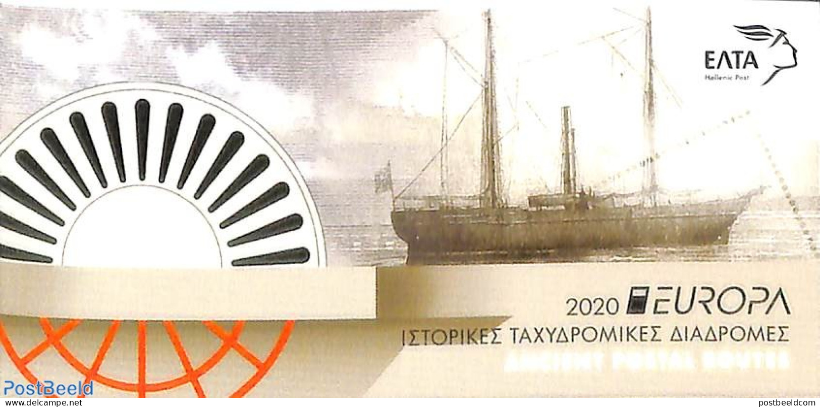 Greece 2020 Europa, Old Postal Roads Booklet, Mint NH, History - Transport - Europa (cept) - Post - Stamp Booklets - S.. - Nuevos