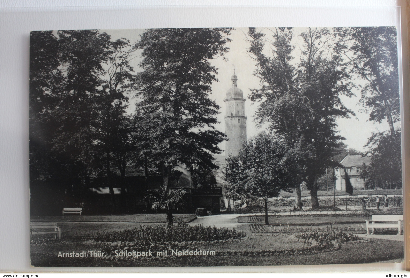 AK Arnstadt / Thür. Schlosspark Mit Neideckturm 1963 Gebraucht #PF645 - Otros & Sin Clasificación