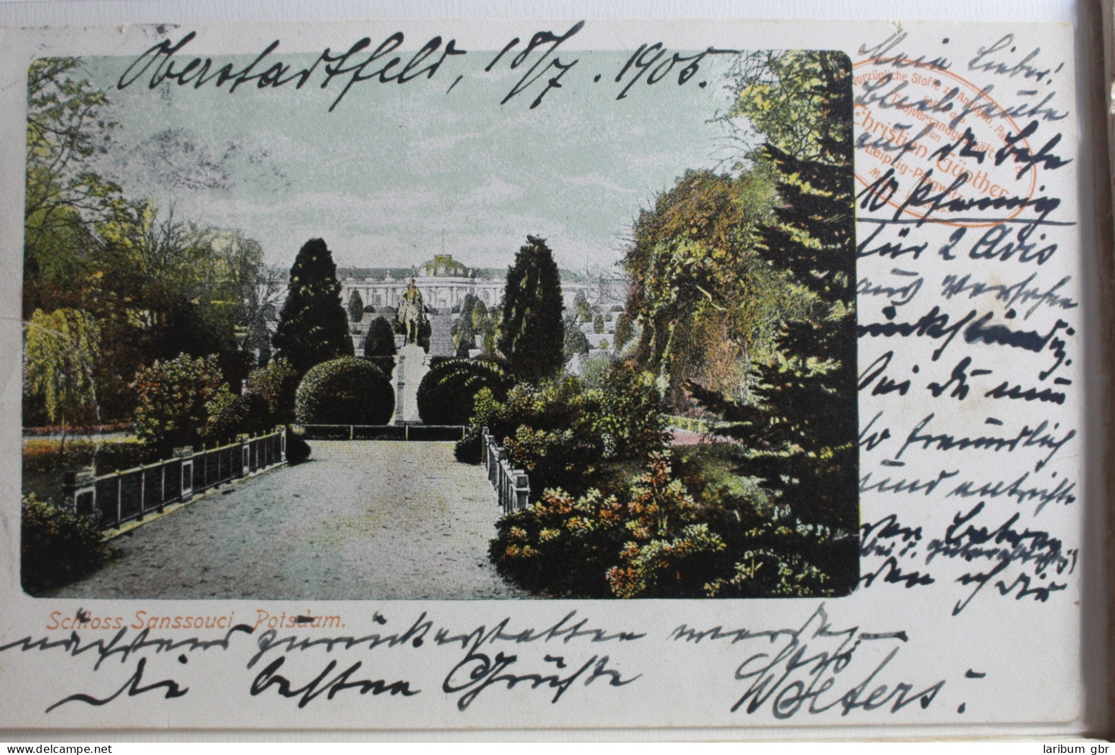 AK Potsdam Schloss Sanssouci 1906 Gebraucht #PG377 - Sonstige & Ohne Zuordnung