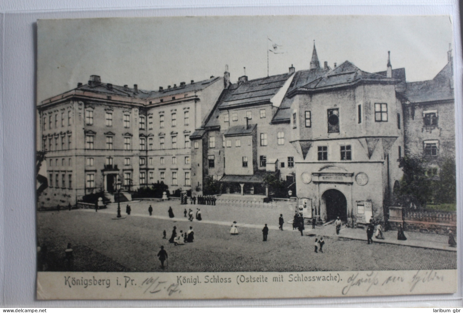 AK Königsberg I. Pr. Schloss (Ostseite Mit Schlosswache) 1907 Gebraucht #PG813 - Ostpreussen