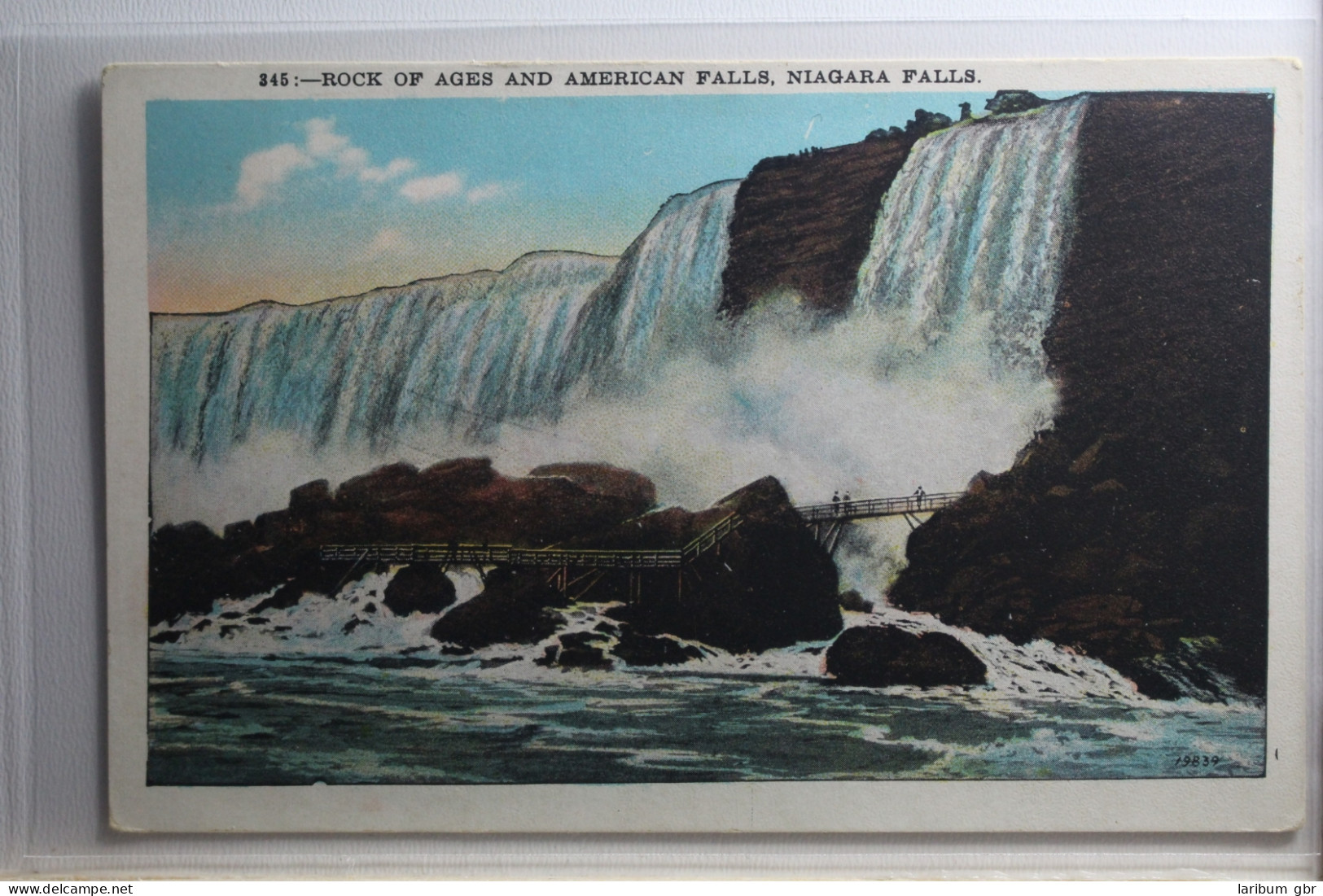 AK Niagara Falls Rock Of Ades And American Falls Ungebraucht #PH052 - Andere & Zonder Classificatie