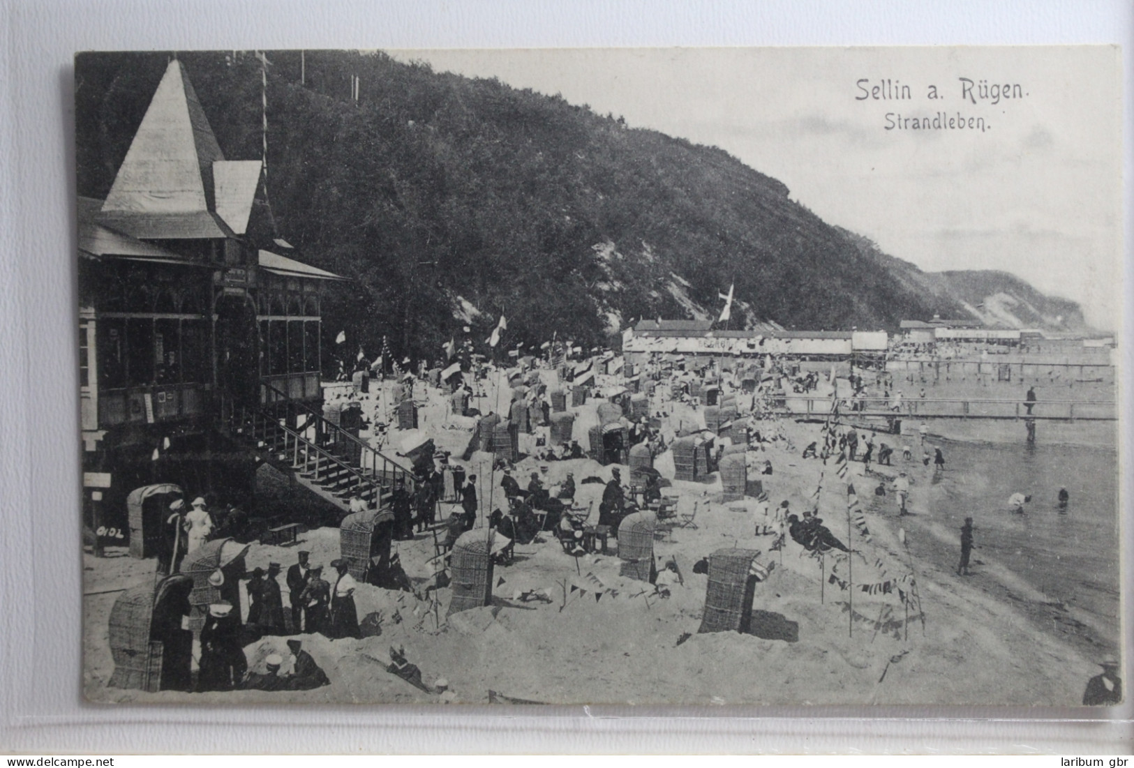 AK Sellin Auf Rügen Strandleben 1909 Gebraucht #PH459 - Other & Unclassified