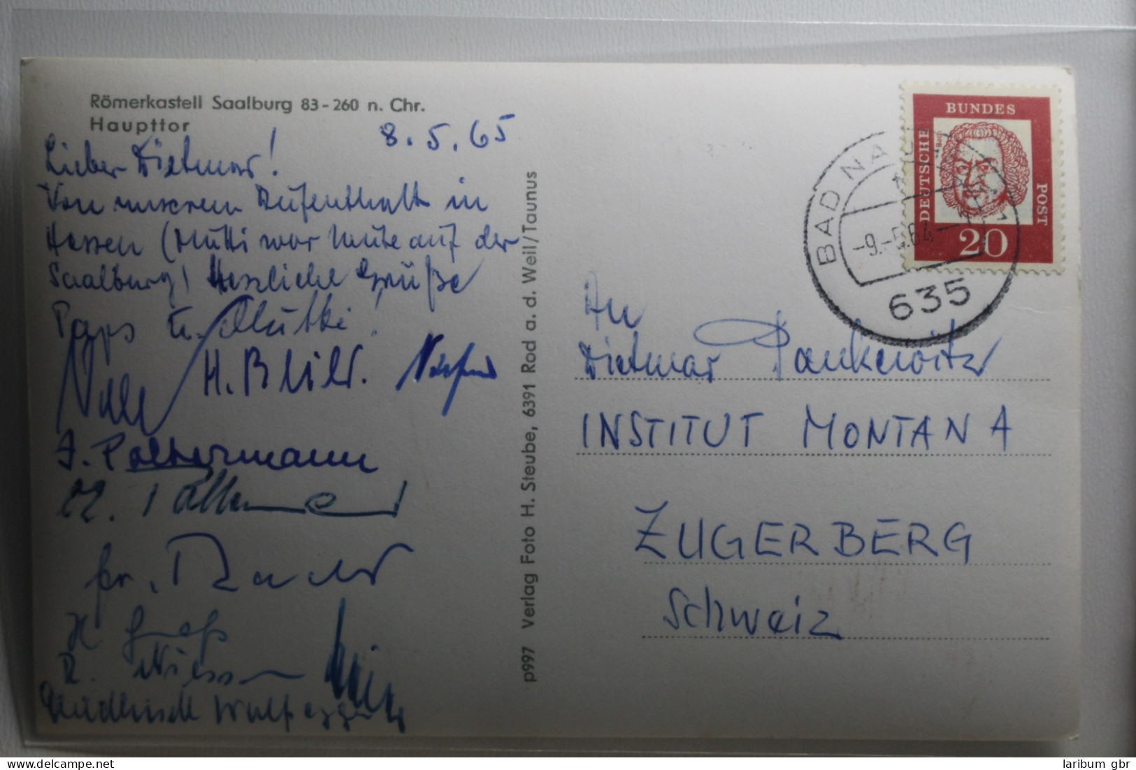 AK Bad Homburg Römerkastell Saalburg 83 - 260 N. Chr. 1956 Gebraucht #PH250 - Andere & Zonder Classificatie