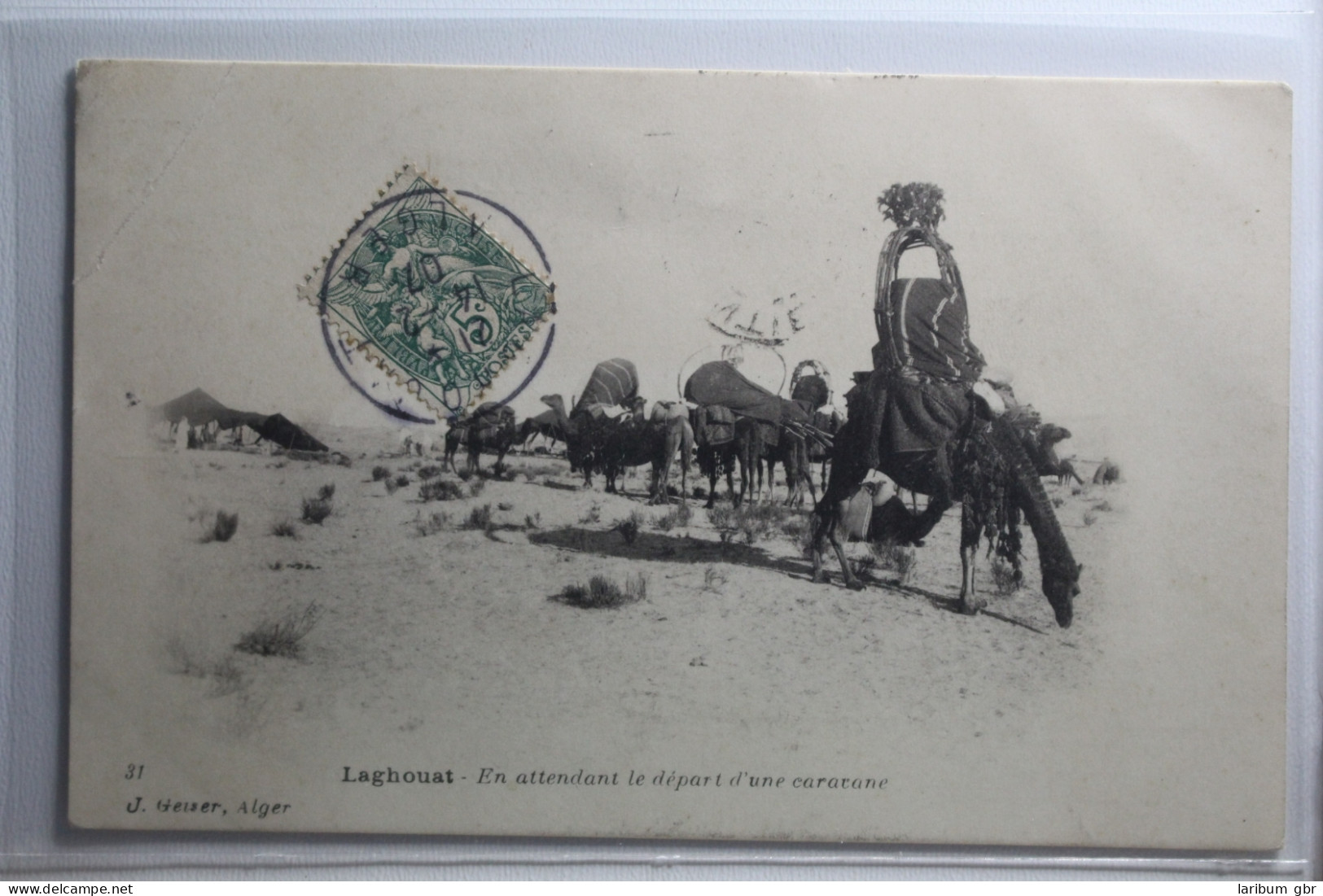 AK Laghouat Algerien En Attendant Le Départ D'une Caracane 1907 Gebraucht #PH290 - Non Classés