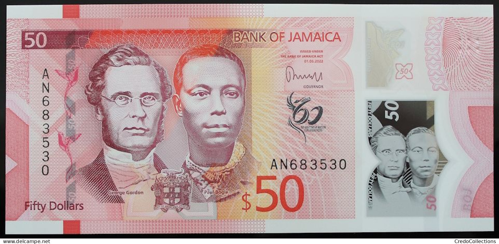 Jamaïque - 50 Dollars - 2022 - PICK 96a - NEUF - Jamaica