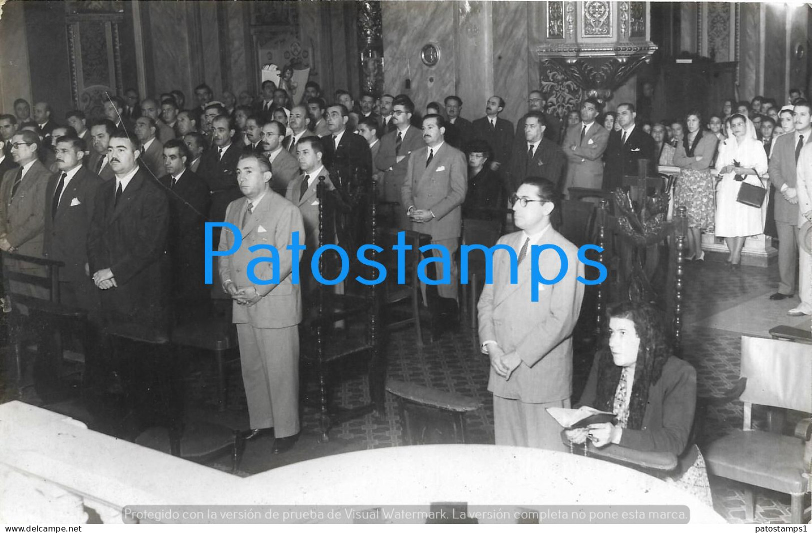 229184 ARGENTINA TUCUMAN GOBERNADOR FERNANDO RIERA 1951 S. SRA EVA PERON 18.5 X 11.5 CM PHOTO NO POSTCARD - Argentinië