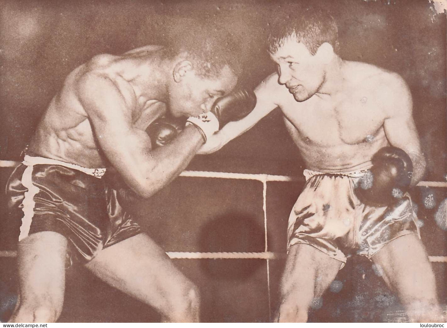 BOXE 02/1961 CHARNLEY VAINQUEUR CONTRE NOLLET PHOTO 18 X 13 CM - Sport