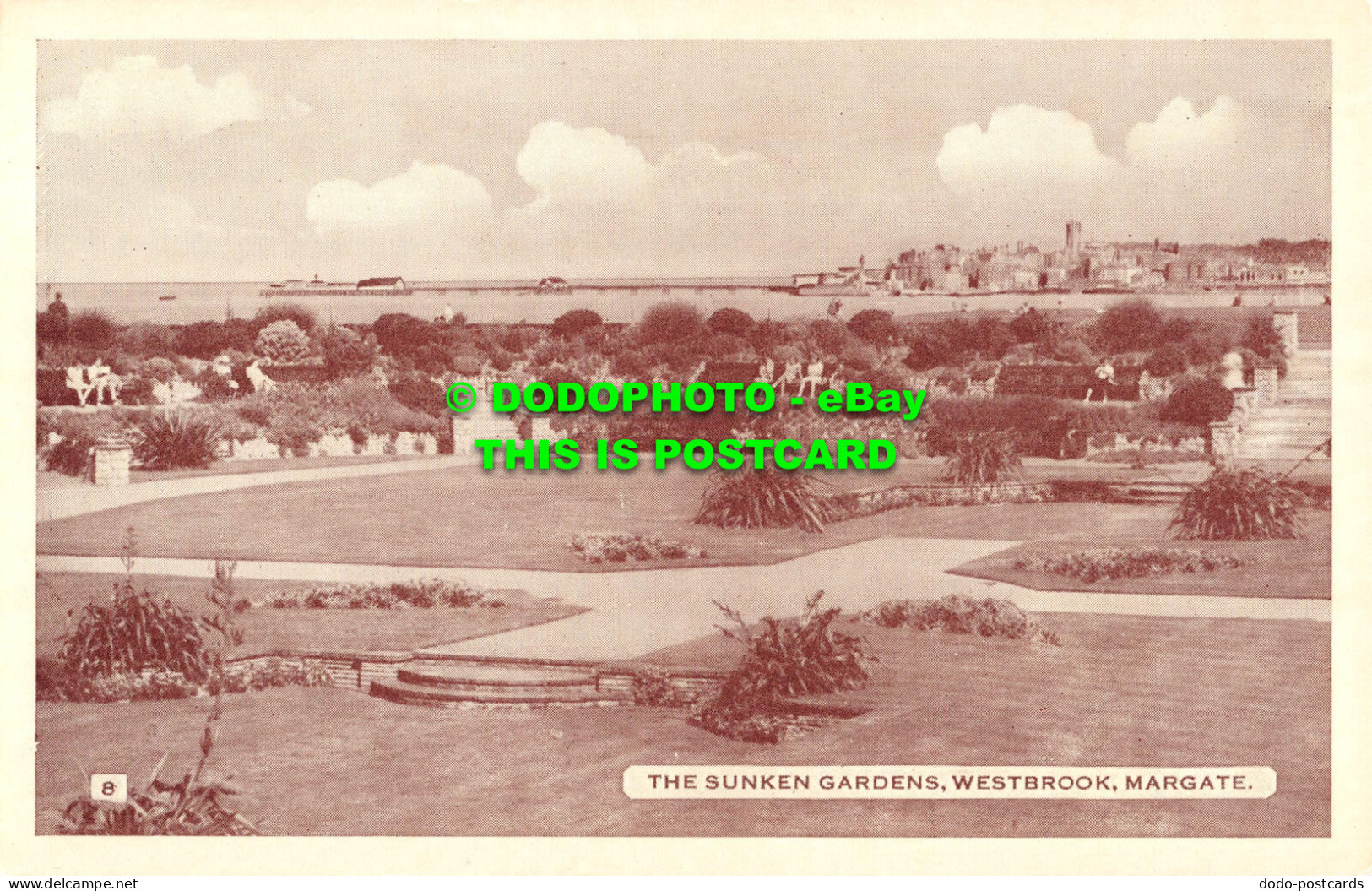 R554770 Margate. The Sunken Gardens. Westbrook. A. H. And S. Paragon Series - Monde