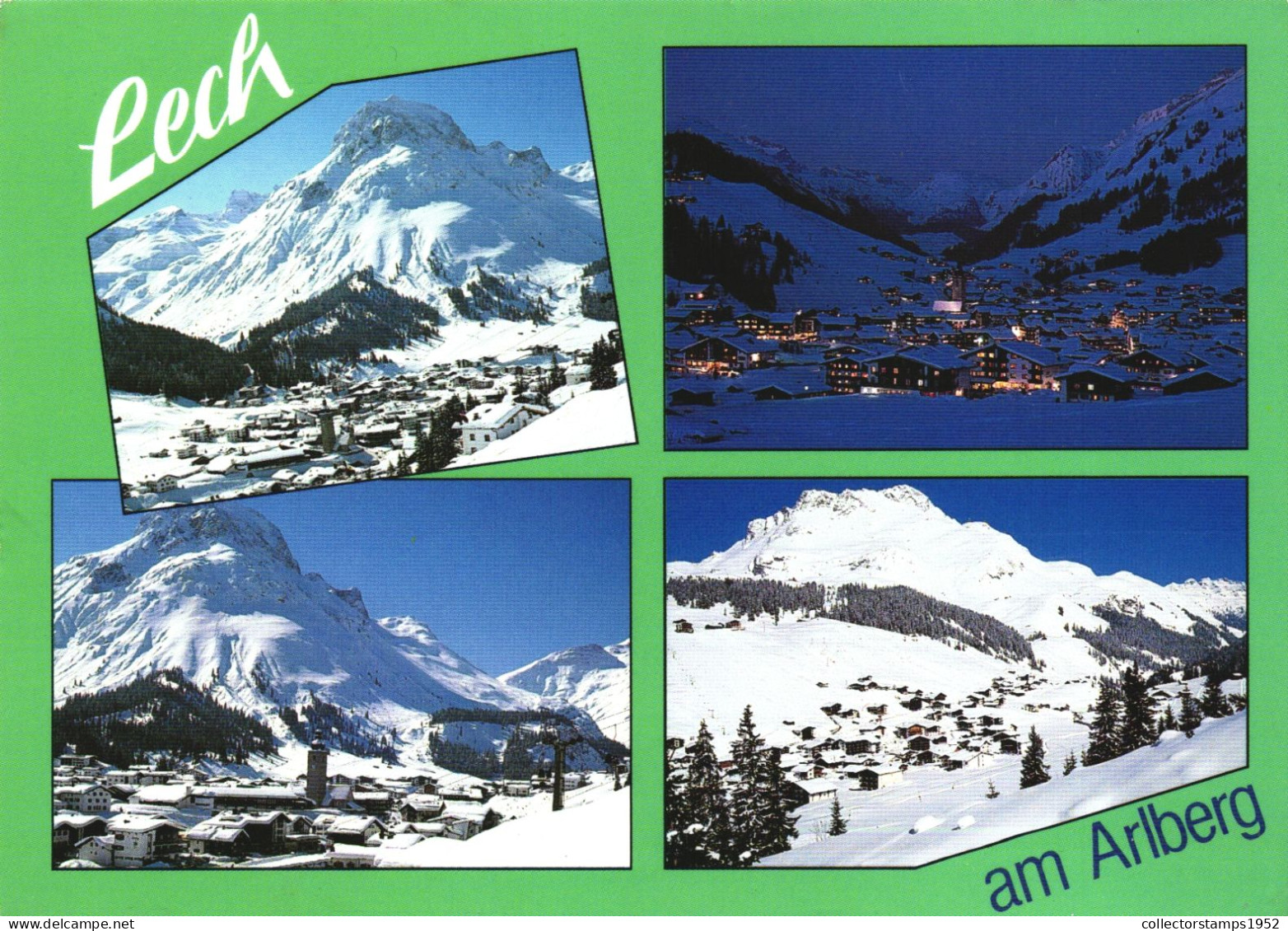 LECH, VORARLBERG, MULTIPLE VIEWS, MOUNTAIN, ARCHITECTURE, TOWER, ARLBERG, AUSTRIA, POSTCARD - Lech