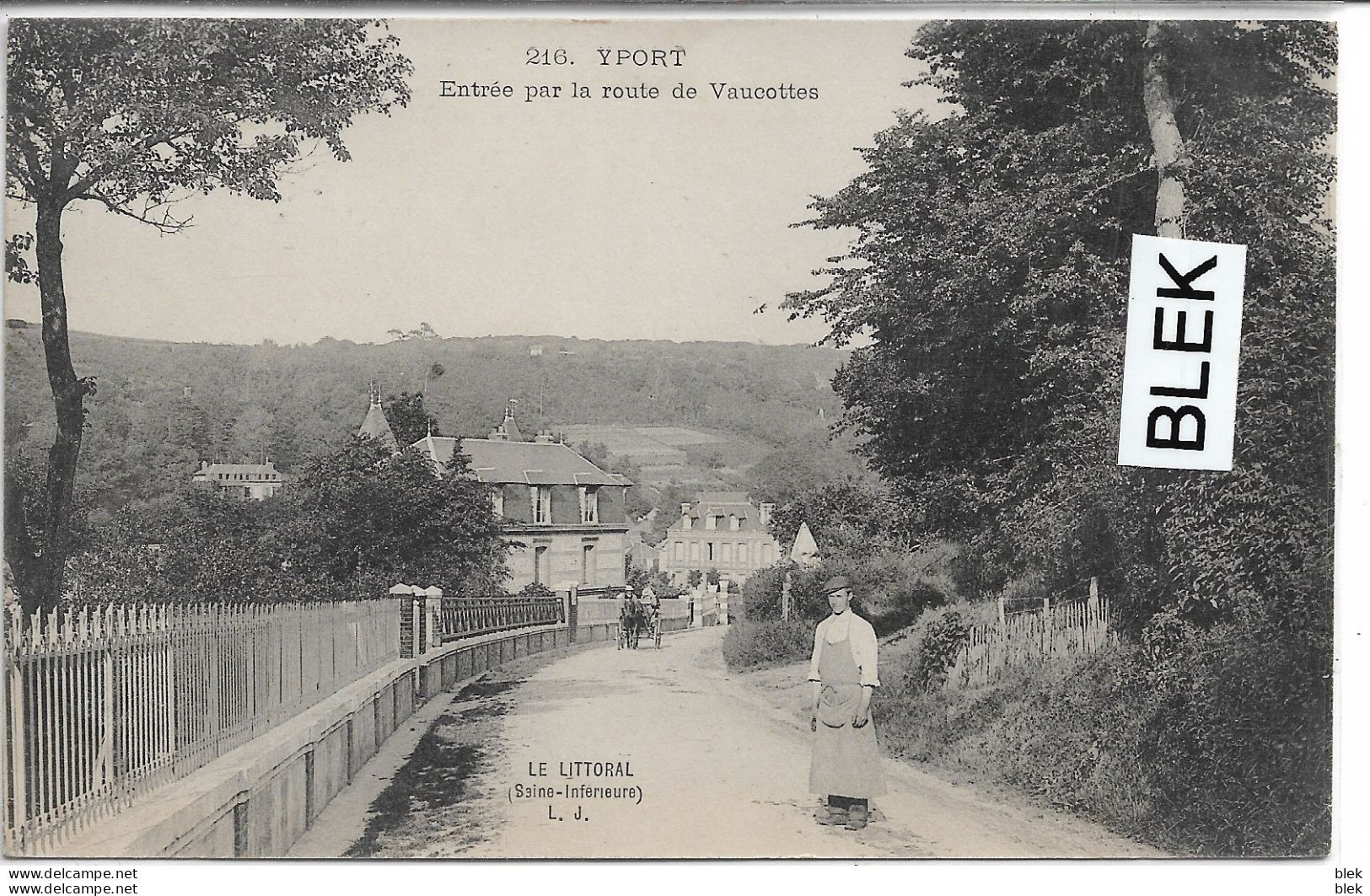 76 . Seine Maritime : Yport : Entrée Par La Route De Vaucottes . - Yport