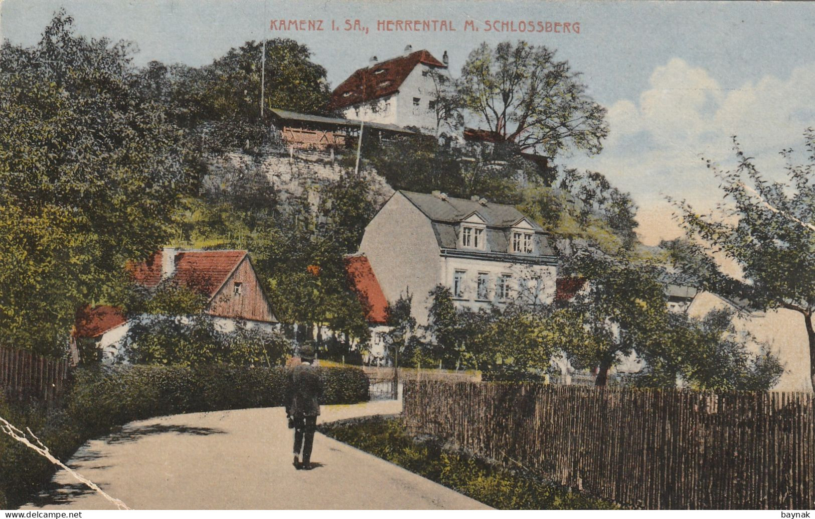 DE341   --   KAMENZ I. SA  --  HERRENTAL MIT SCHLOSSBERG  --  1918 - Kamenz