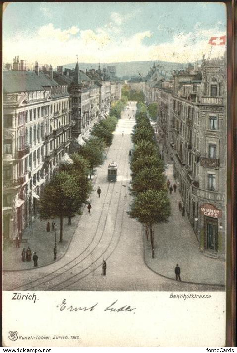 11294728 Zuerich Bahnhofstrasse Strassenbahn Fussgaenger Zuerich - Sonstige & Ohne Zuordnung