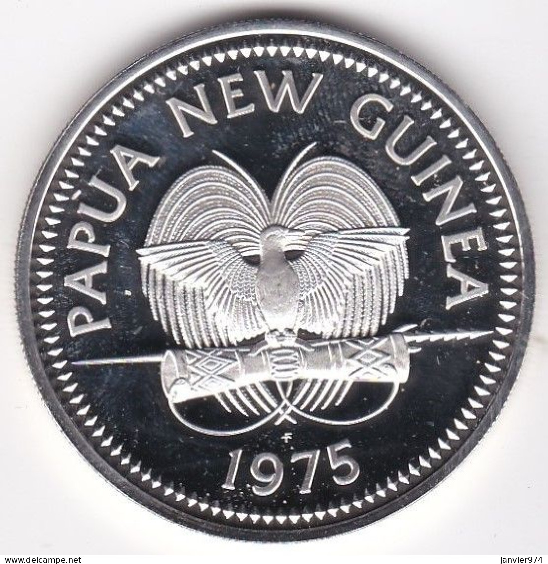 Papua New Guinea, 10 Kina 1975 Proof, Oiseau Du Paradis‎, En Argent, KM# 8a, FDC - Papua New Guinea