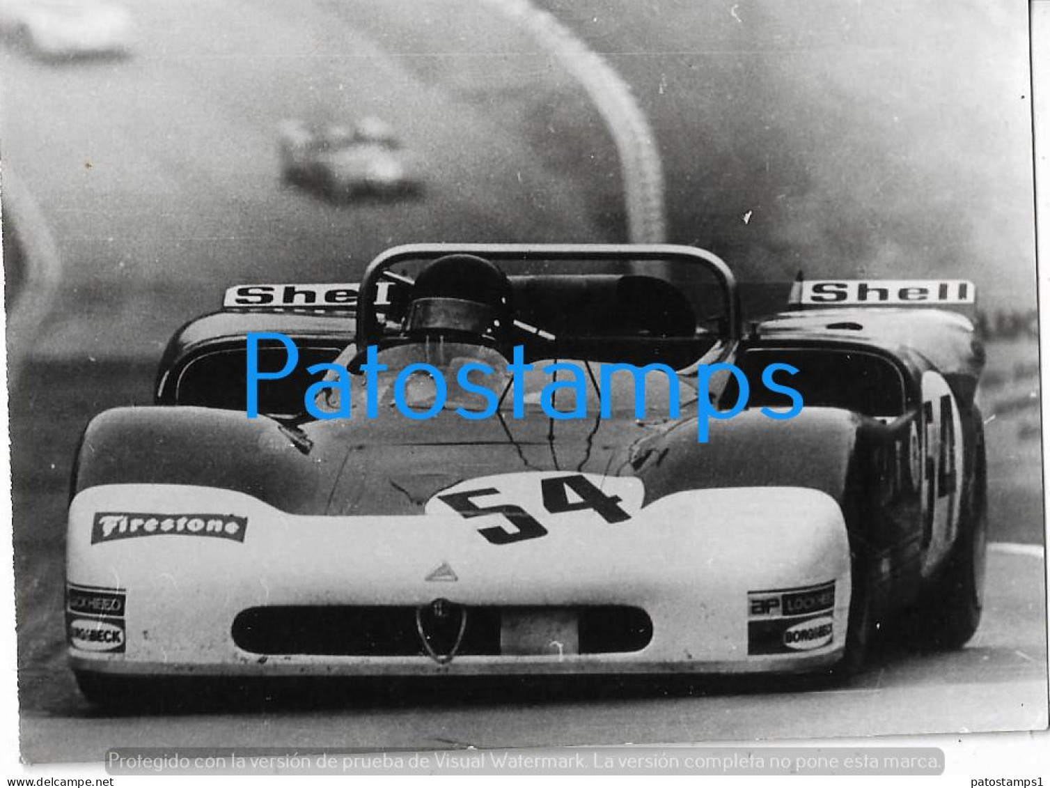 229191 AUTOMOBILE CAR RACE AUTO DE CARRERA ALFA ROMEO SPORT PROTOTIPO PHOTO NO POSTCARD - Sonstige & Ohne Zuordnung