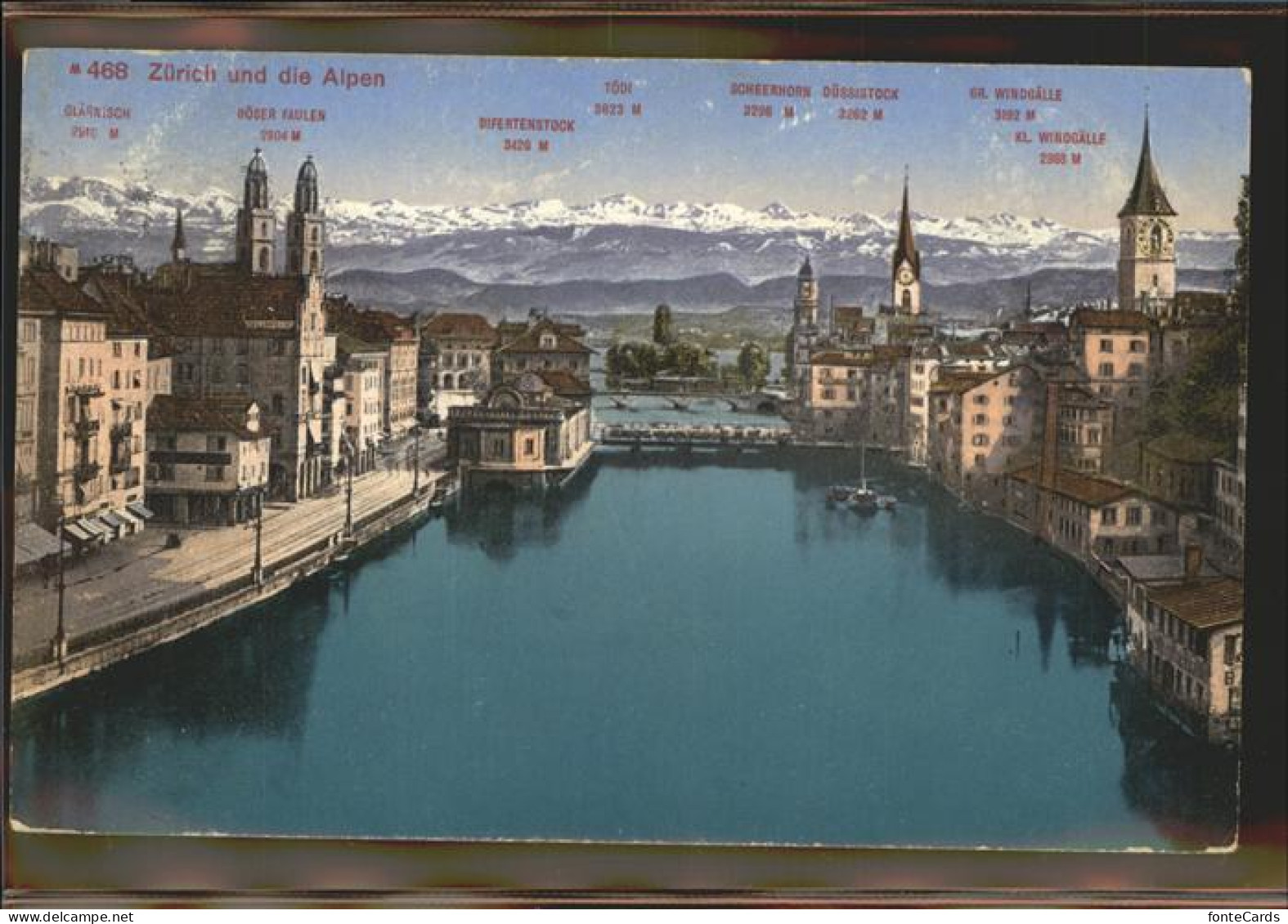 11294391 Zuerich Limmat Alpenkette Zuerich - Sonstige & Ohne Zuordnung