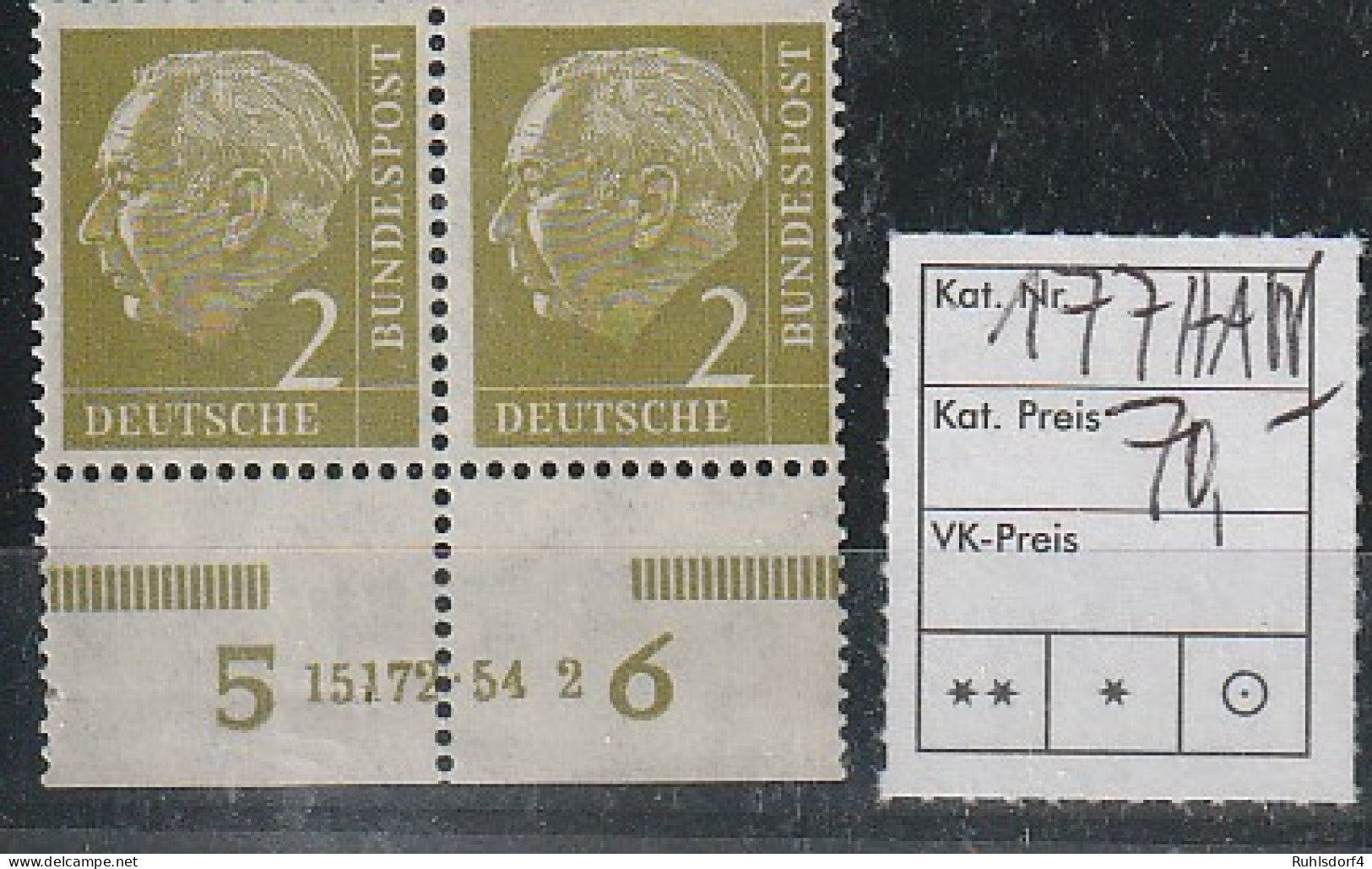 2 Pfennig Heuß Mit HAN, ** (MNH) - Andere & Zonder Classificatie