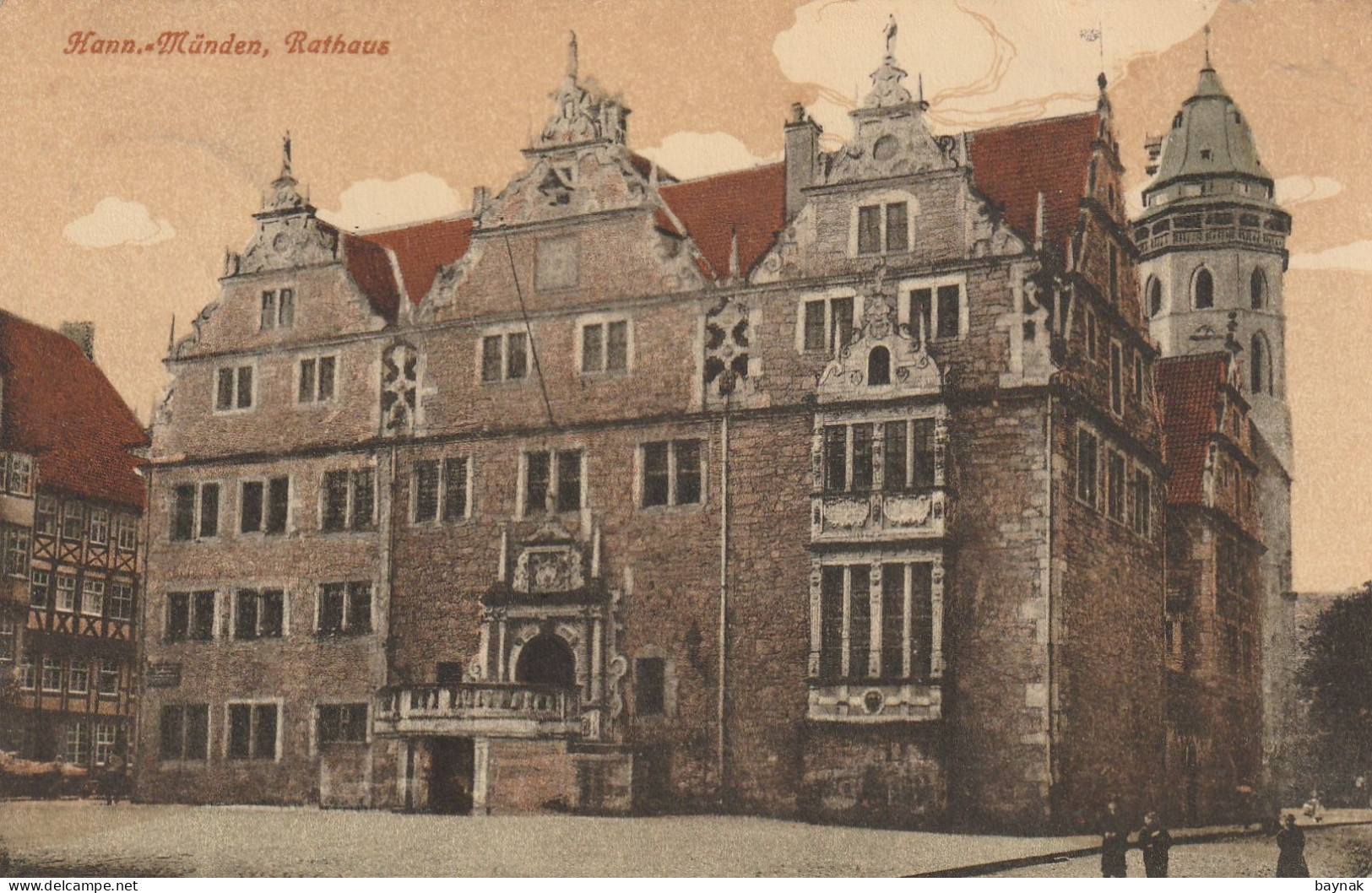 DE349   --   HANNOVERSCH MUNDEN  --  RATHAUS   --  1915 - Hannoversch Muenden