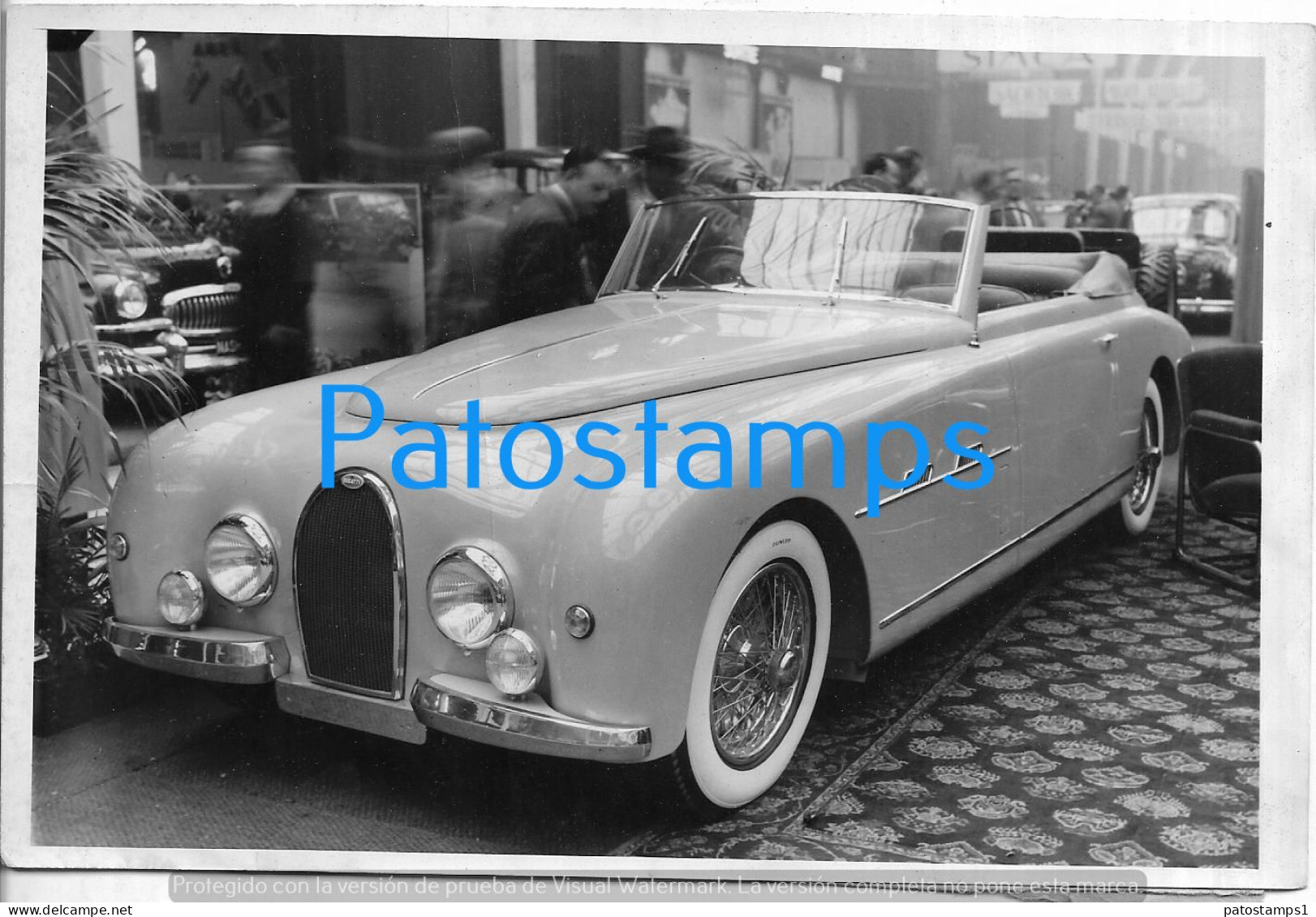 229202 AUTOMOBILE CAR AUTO BUGATTI IN FRANCE 18 X 12 CM PHOTO NO POSTAL POSTCARD - Sonstige & Ohne Zuordnung